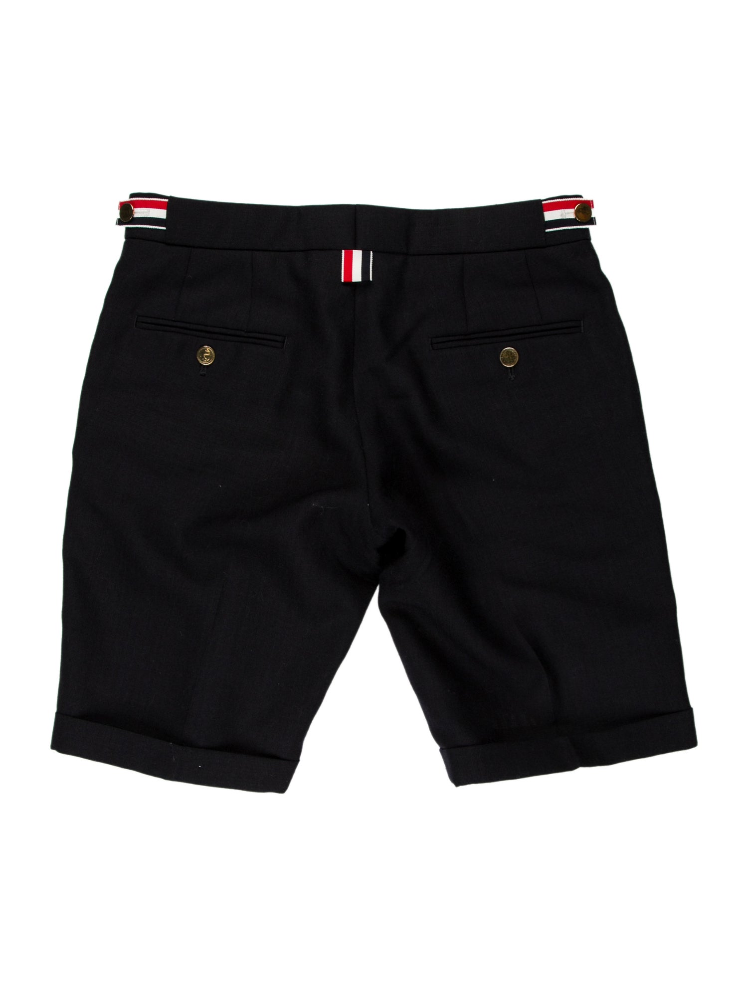 Thom Browne Wool Flat Front Shorts