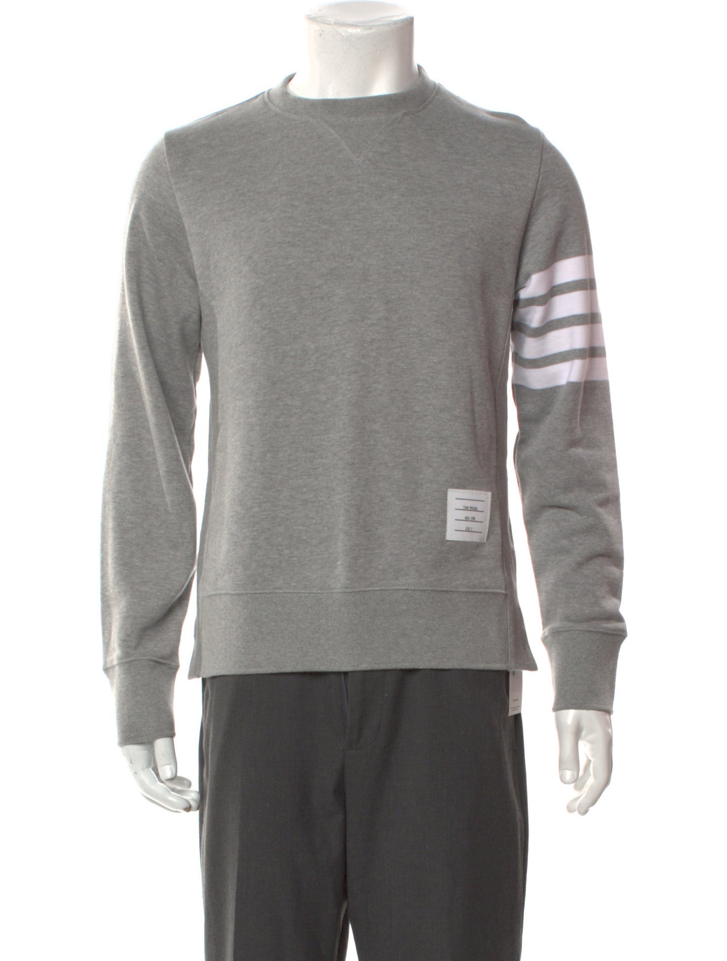 Thom Browne 4-Bar Striped Sweatshirt
