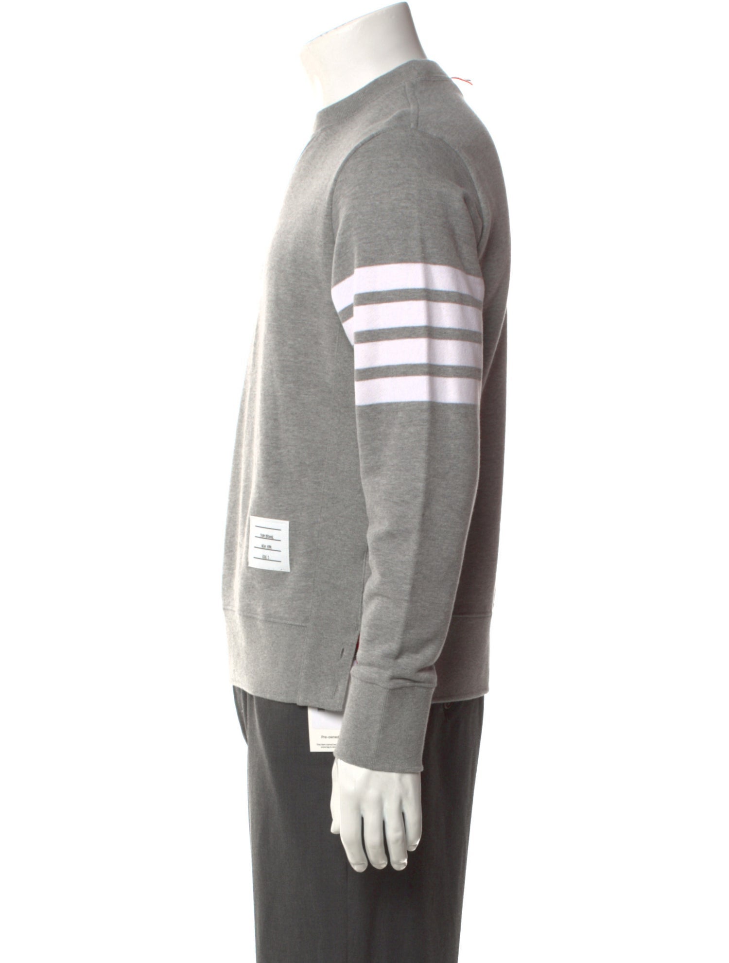 Thom Browne 4-Bar Striped Sweatshirt