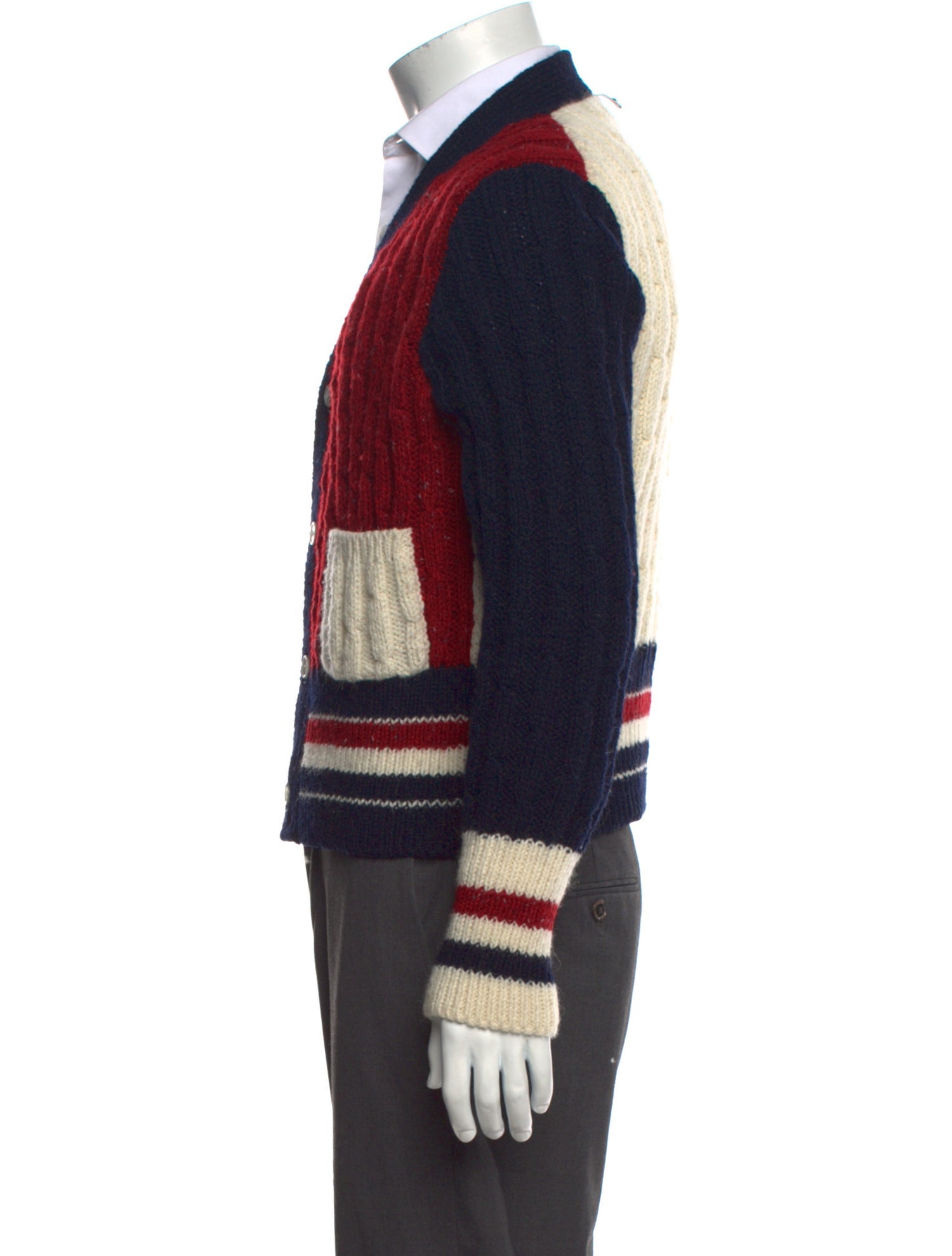 Thom Browne Wool Printed Cardigan