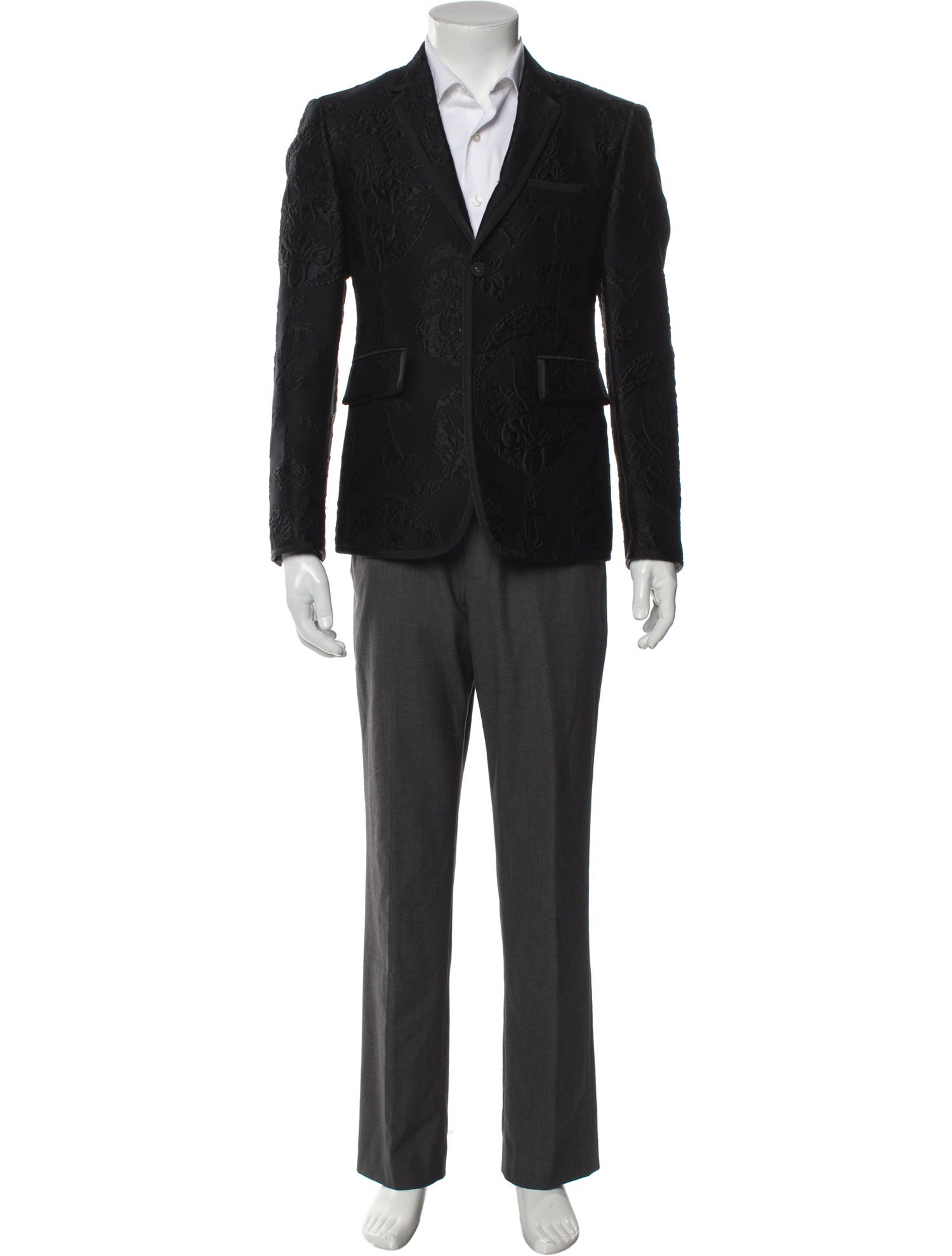 Thom Browne Embroidered Accent Blazer