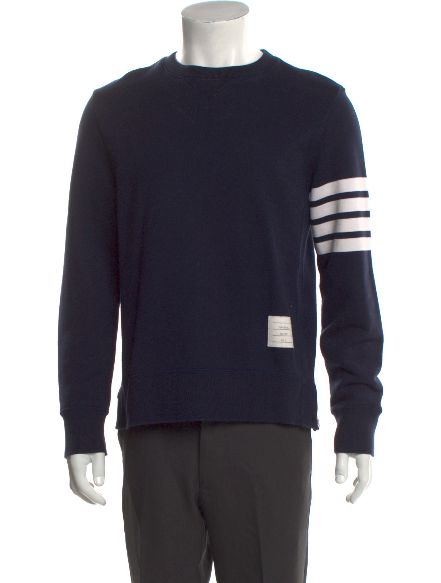 Thom Browne 4-Bar Striped Sweatshirt