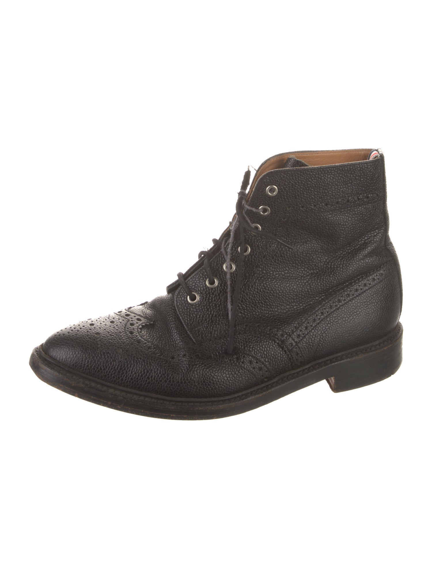 Thom Browne Leather Lace-Up Boots