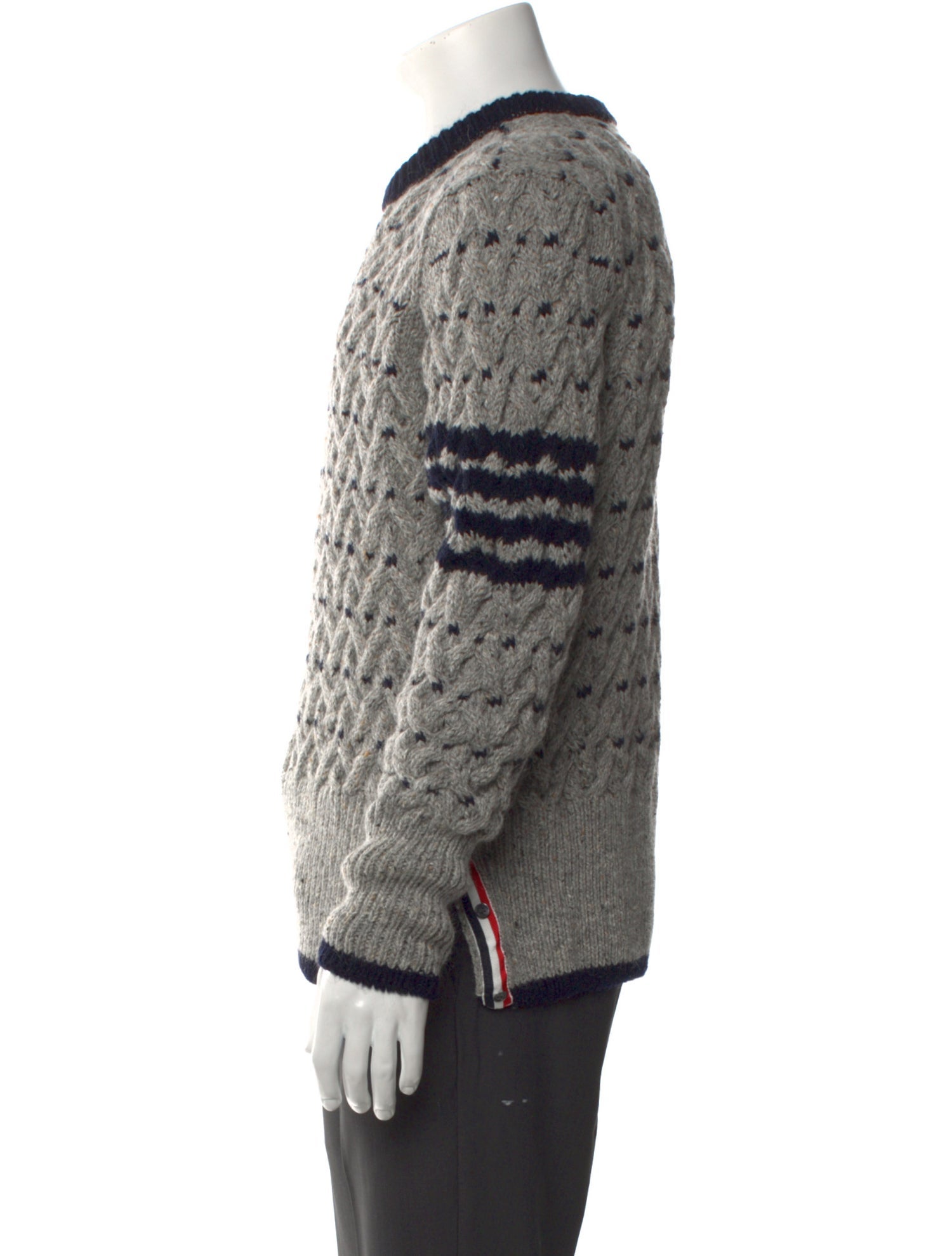 Thom Browne 4-Bar Wool Pullover