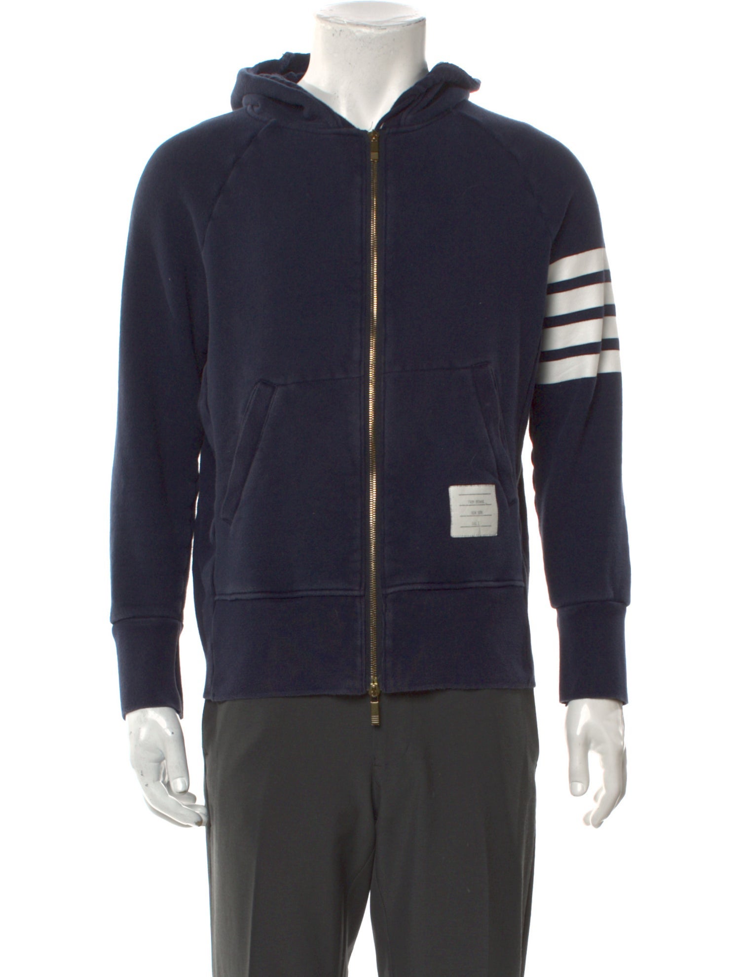 Thom Browne 4-Bar Striped Hoodie
