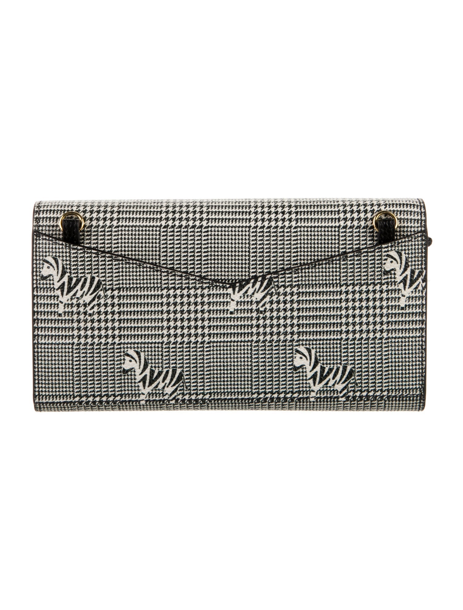 Thom Browne Leather Printed Compact Wallet