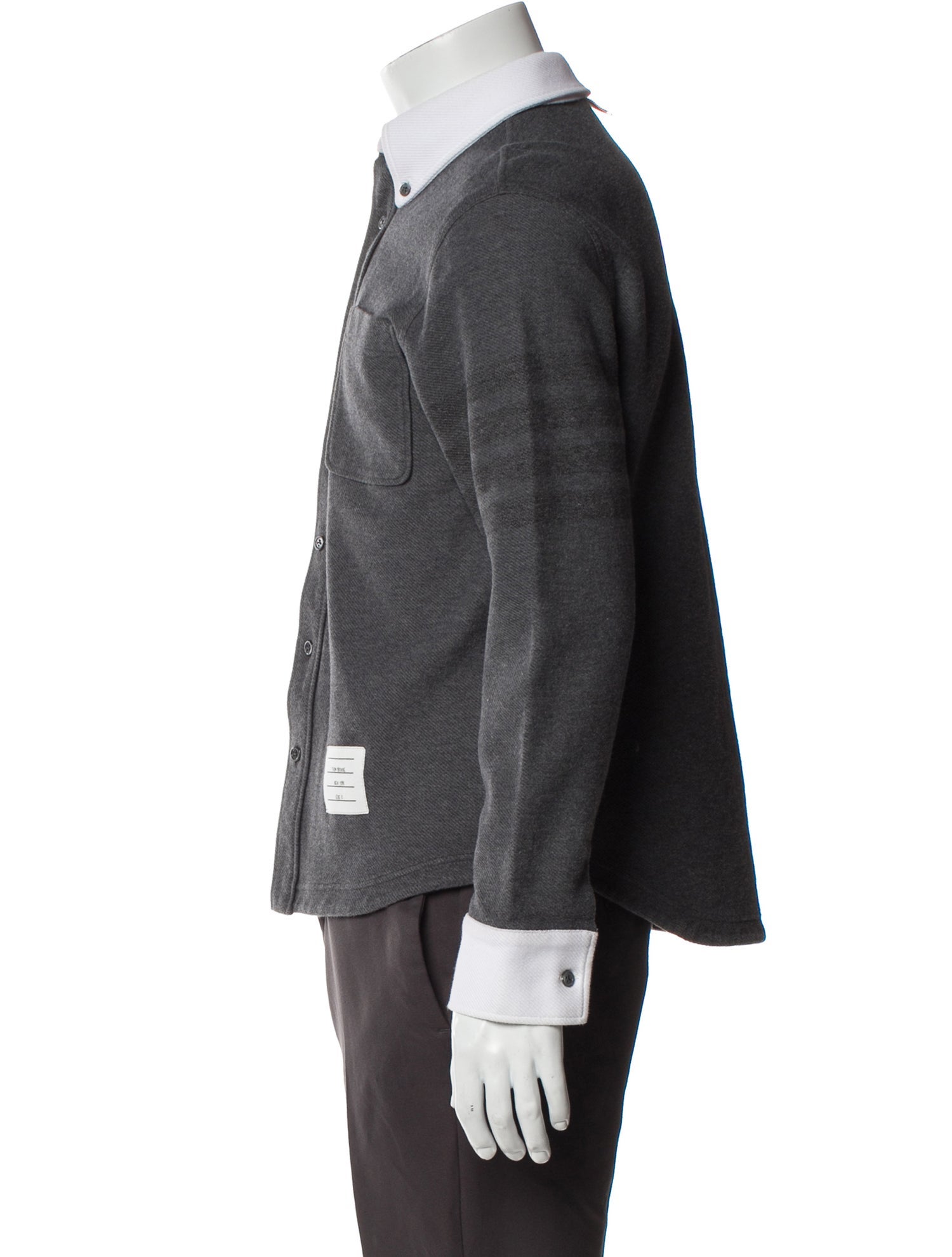 Thom Browne Long Sleeve Denim Shirt