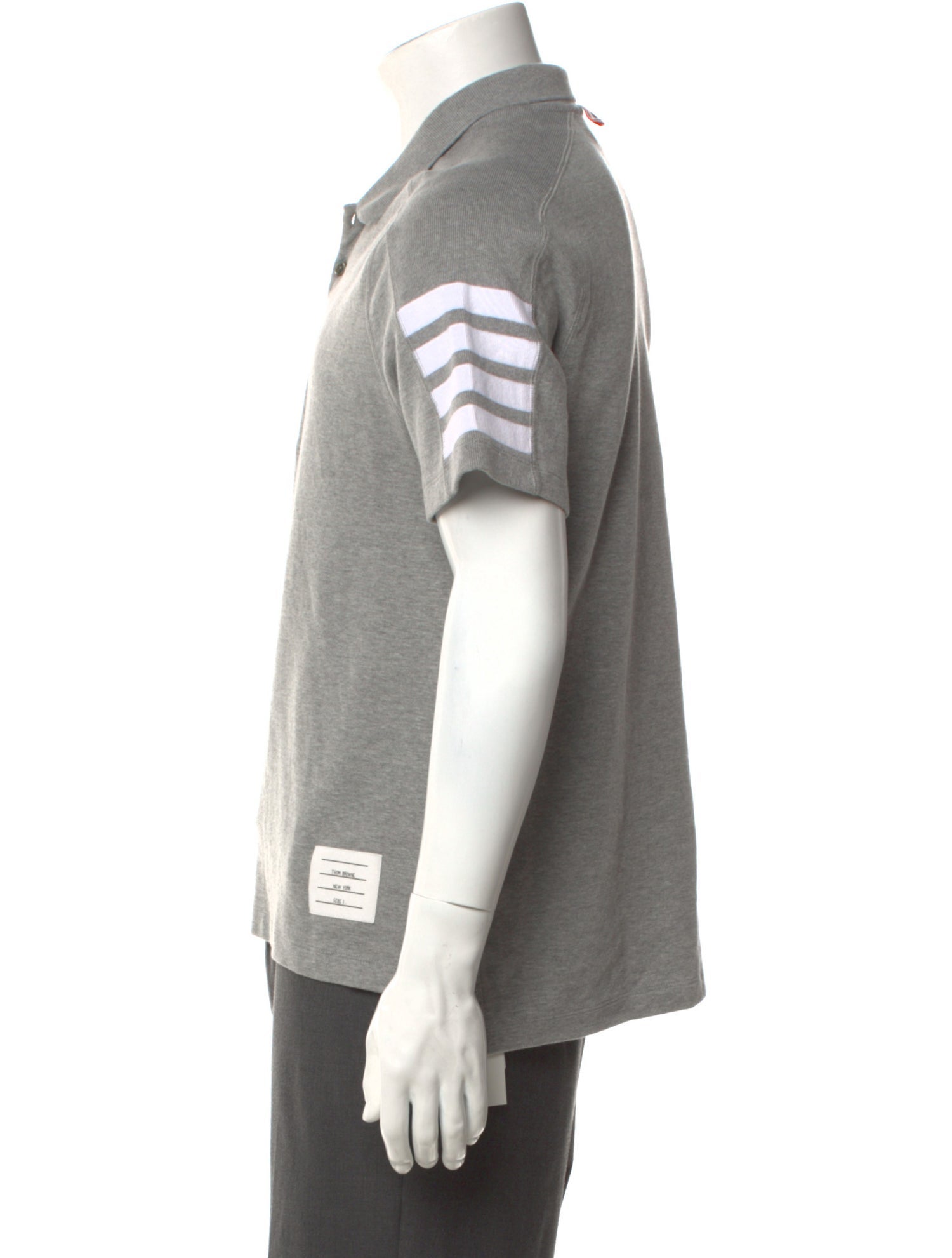 Thom Browne 4-Bar Crew Neck Polo Shirt