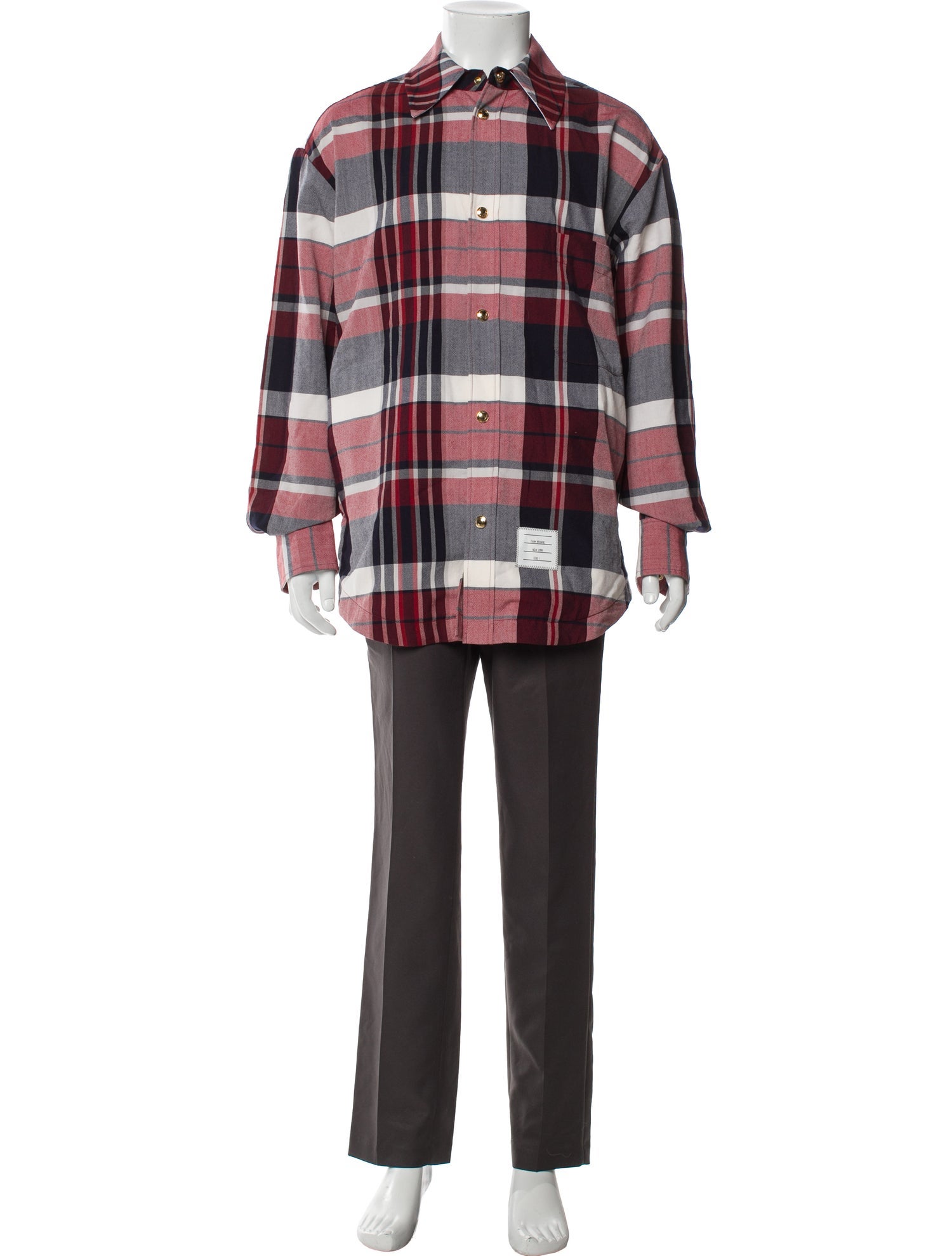 Thom Browne Plaid Wool Shirt w/ Tags