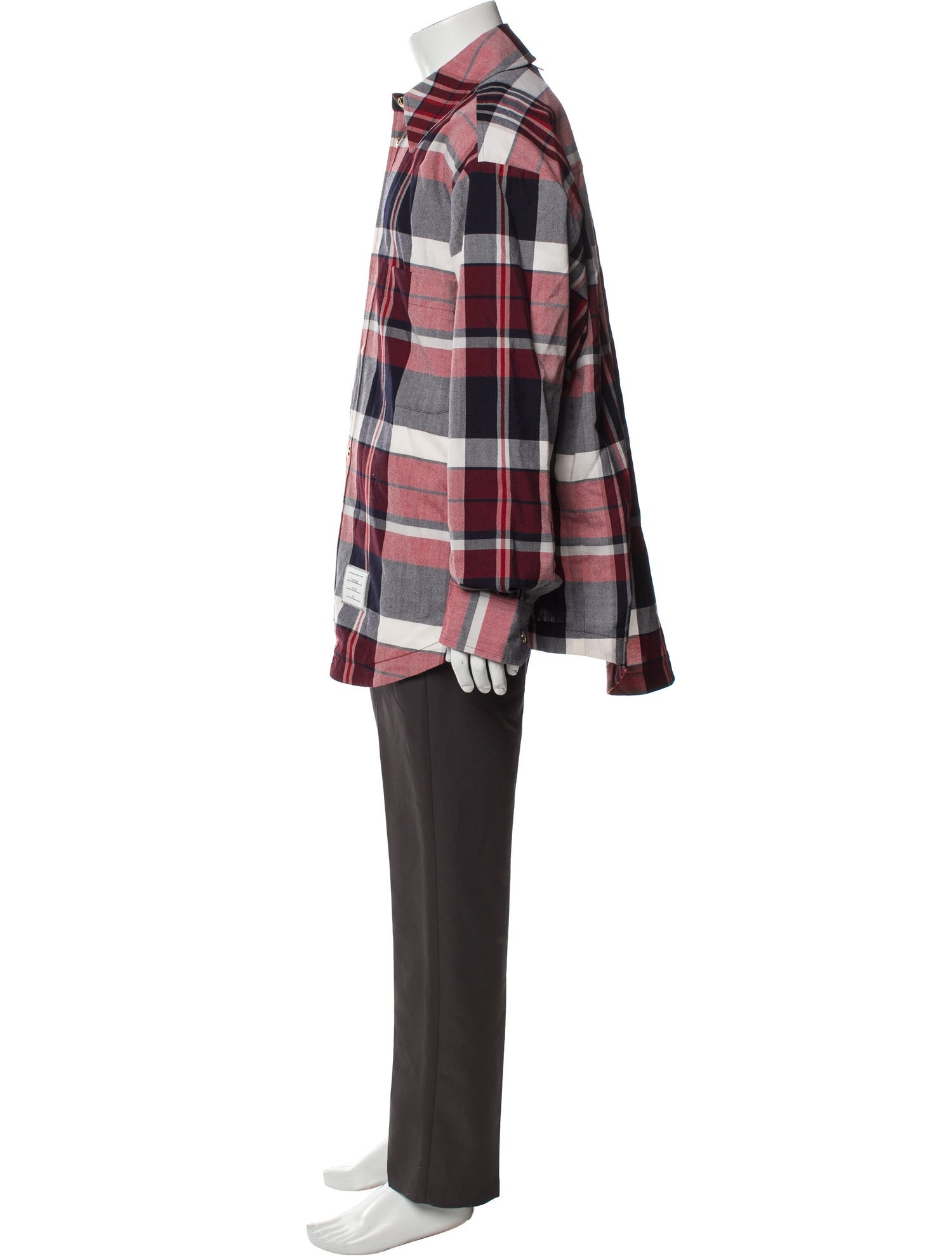 Thom Browne Plaid Wool Shirt w/ Tags