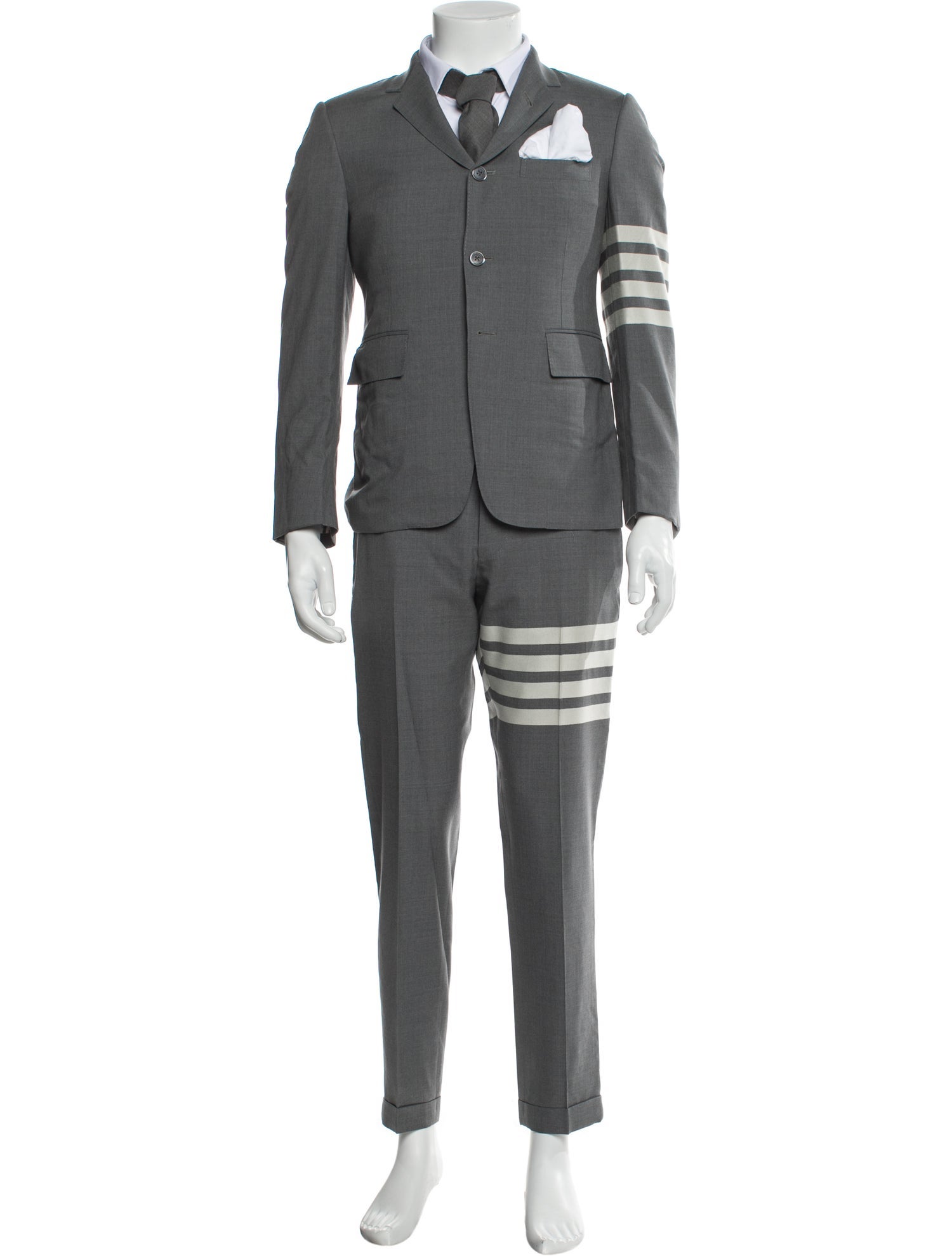 Thom Browne 4 Bar Stripe Wool Two-Piece Suit
