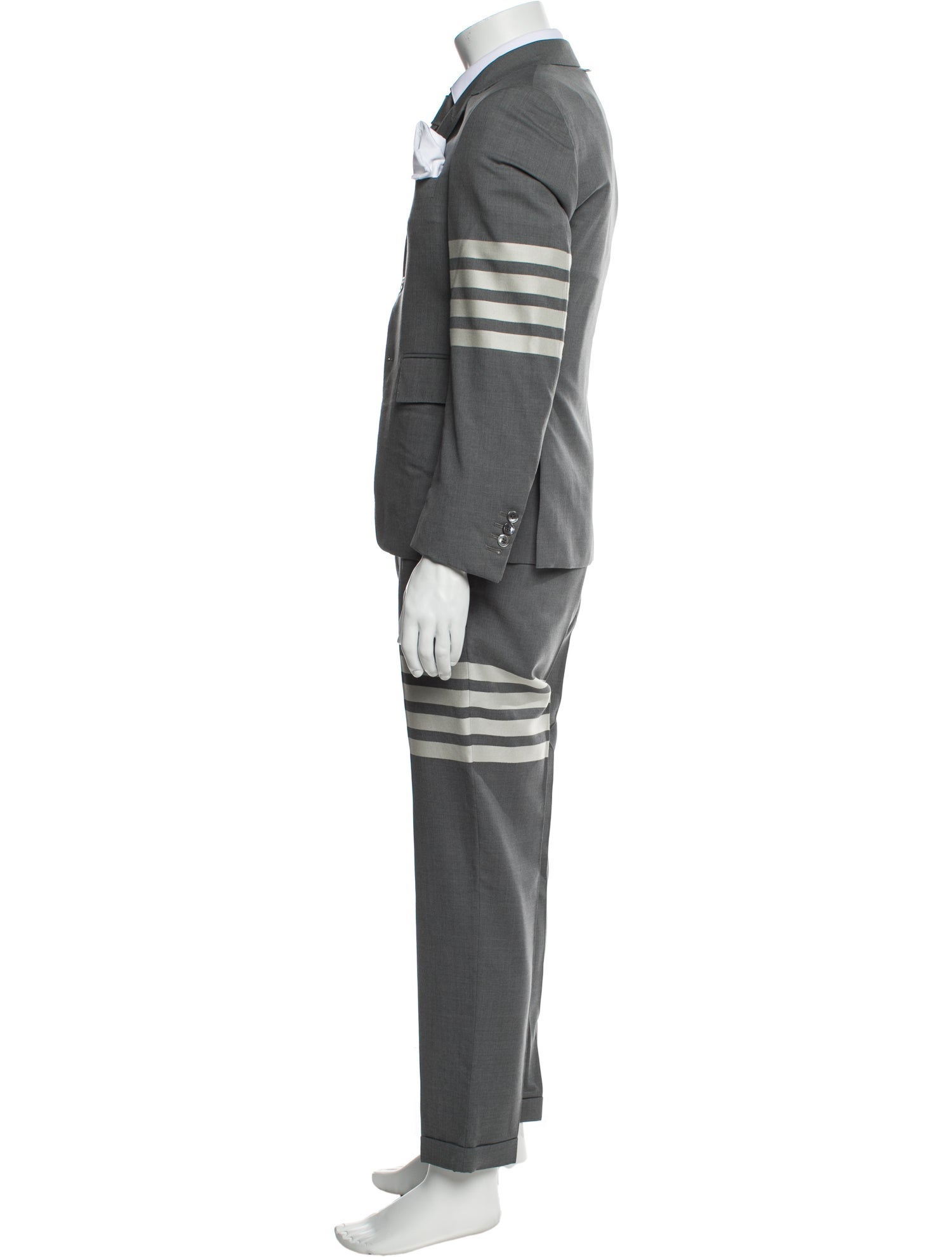 Thom Browne 4 Bar Stripe Wool Two-Piece Suit