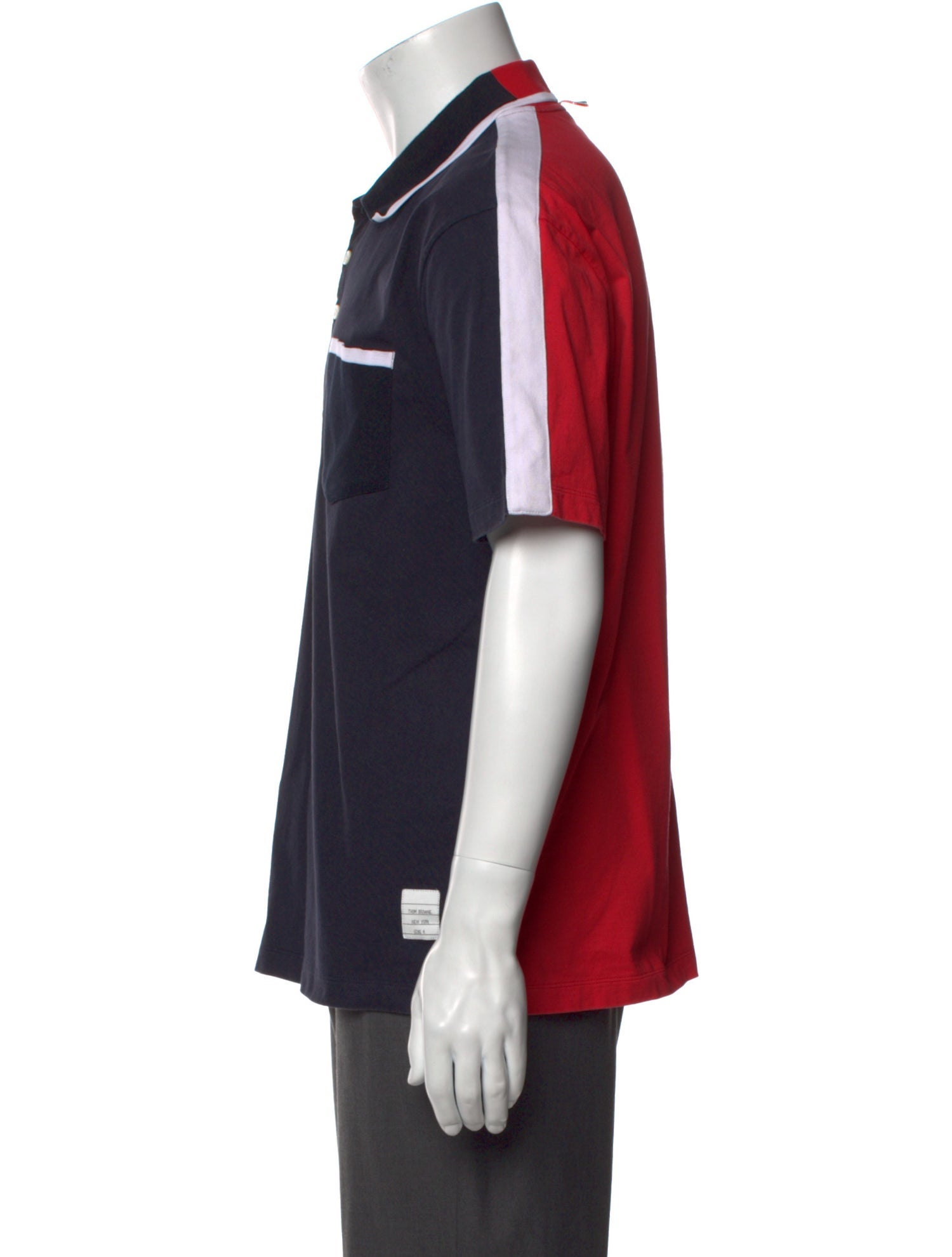 Thom Browne Crew Neck Short Sleeve Polo Shirt