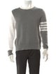 Thom Browne 4-Bar Colorblock Pattern Pullover