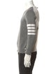 Thom Browne 4-Bar Colorblock Pattern Pullover