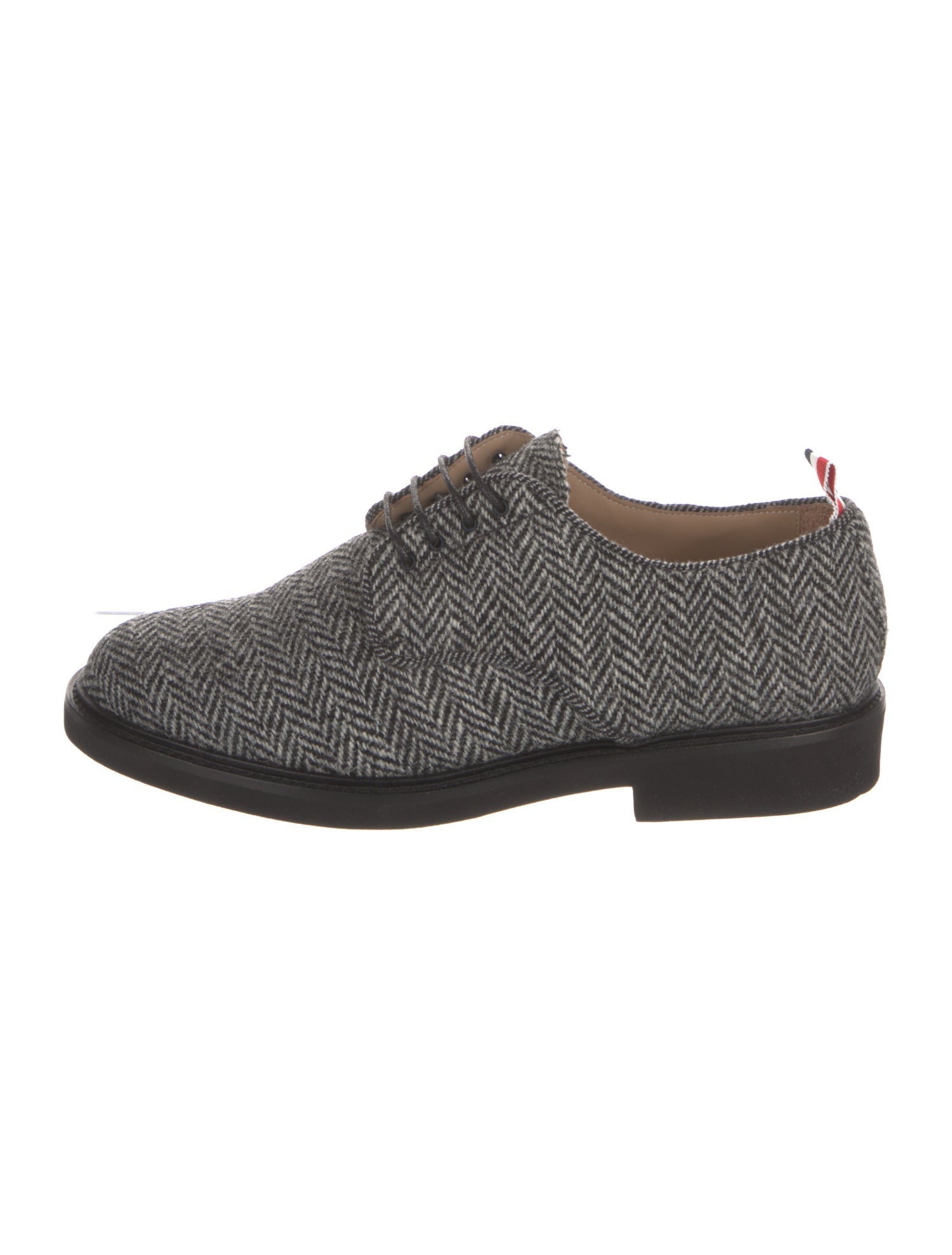 Thom Browne Tweed Tweed Pattern Derby Shoes