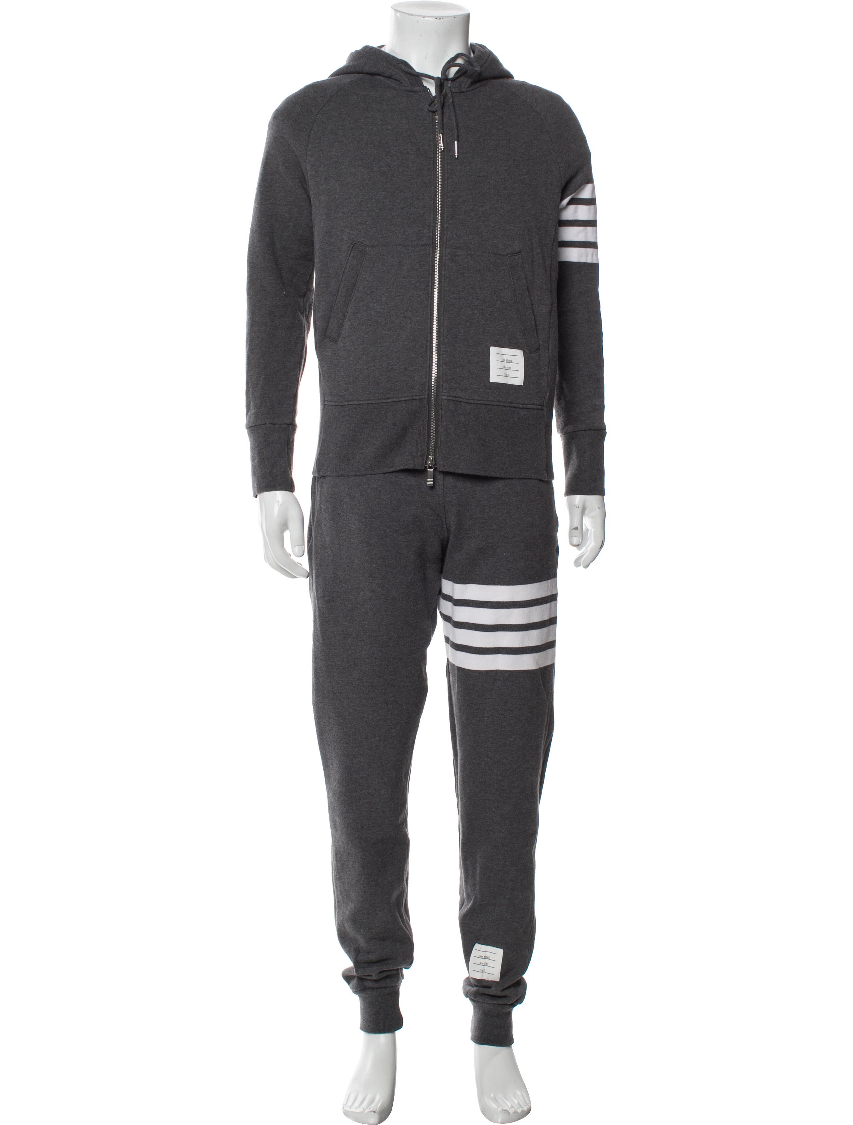 Thom Browne 4-Bar Striped Lounge Set