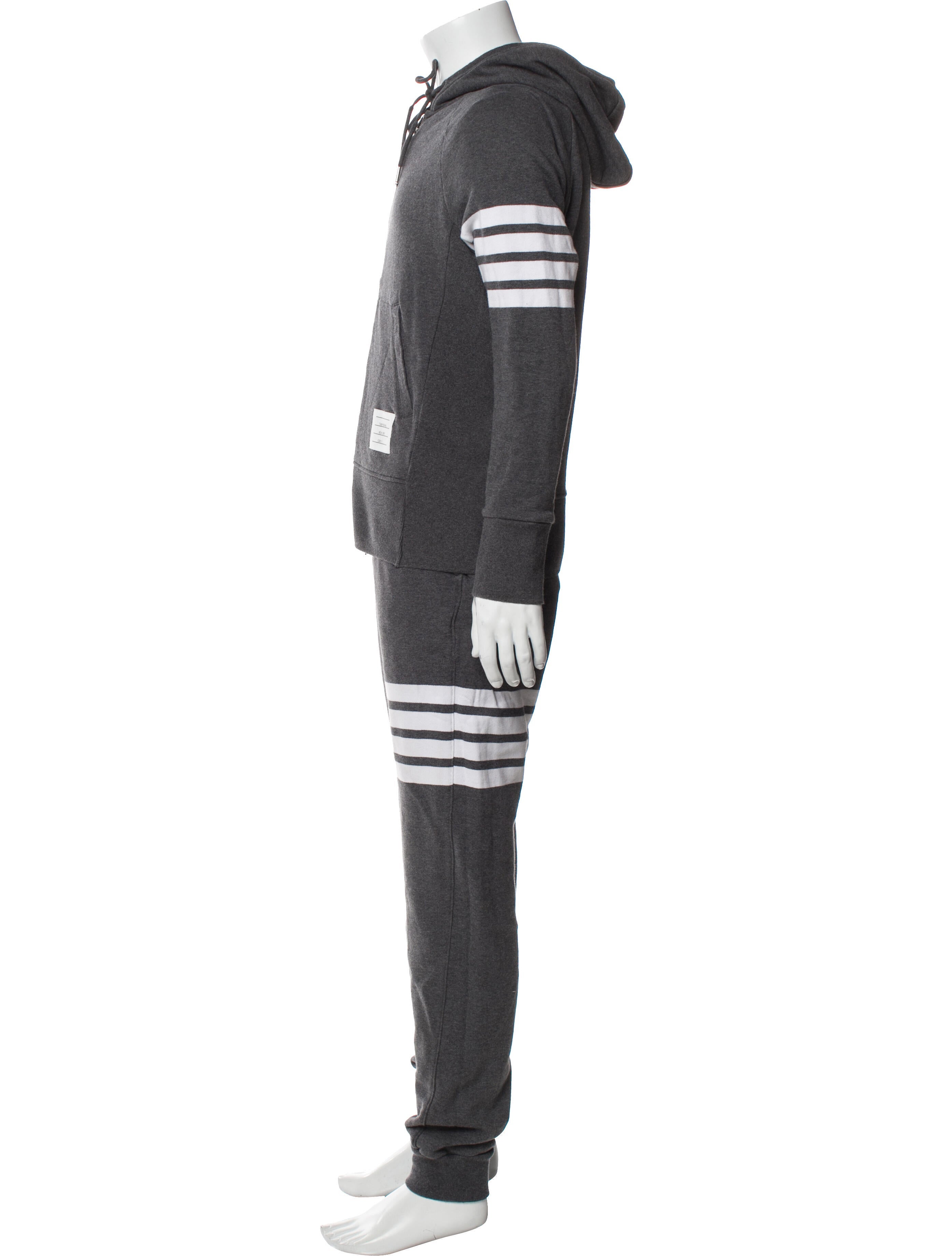 Thom Browne 4-Bar Striped Lounge Set