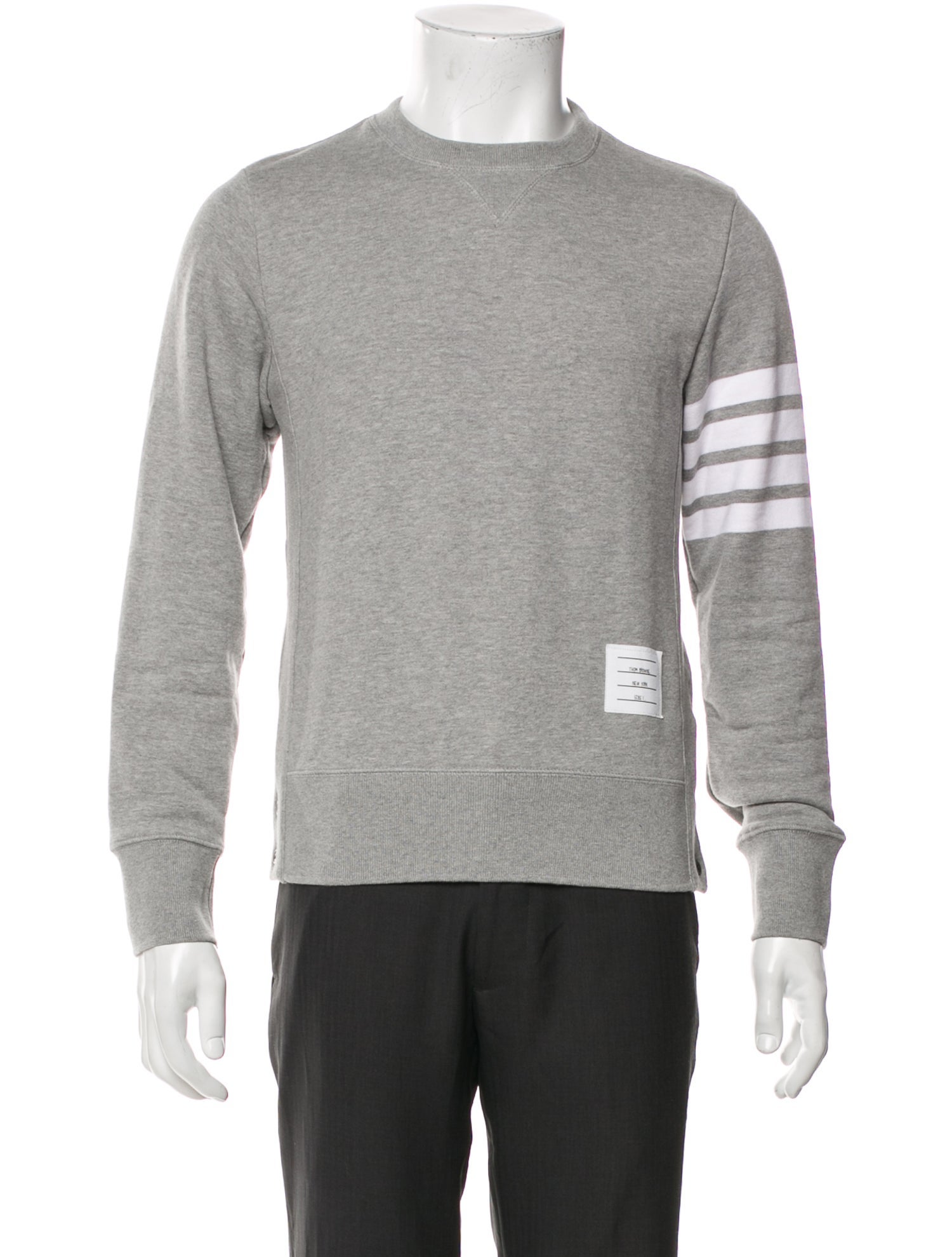Thom Browne 4-Bar Striped Sweatshirt