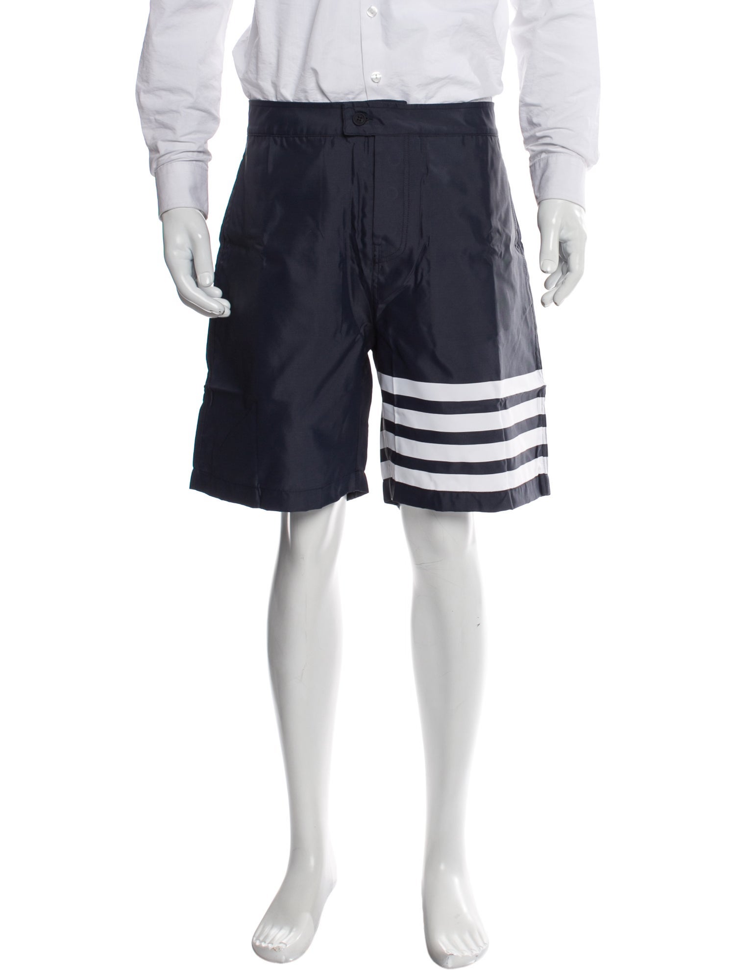 Thom Browne Striped Swim Trunks