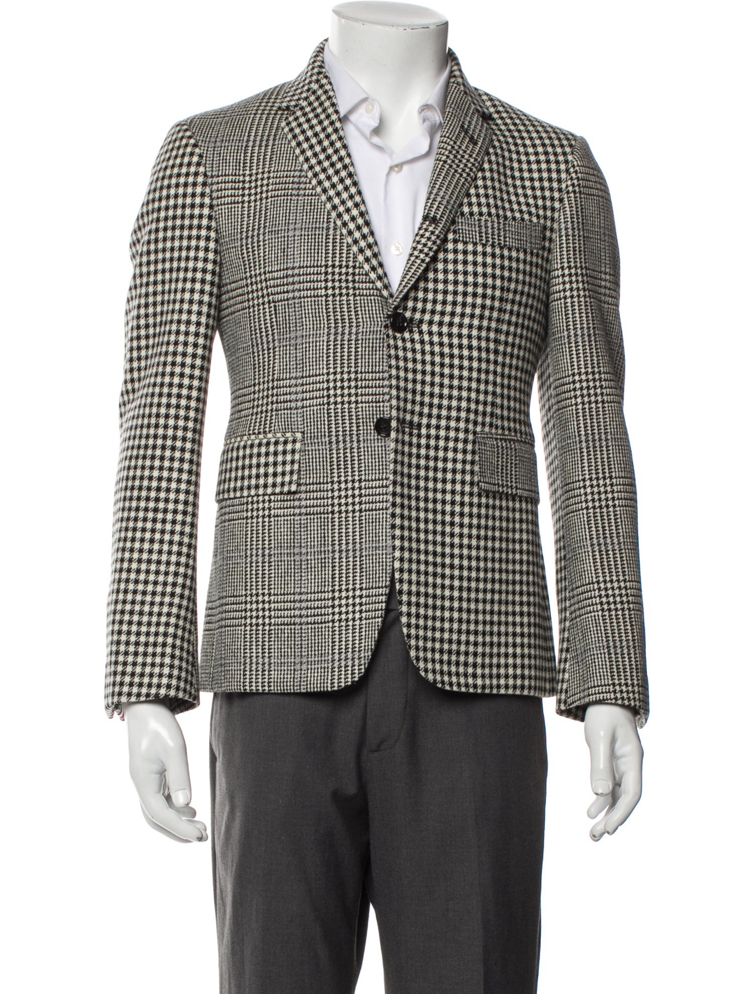 Thom Browne Wool Plaid Print Blazer w/ Tags