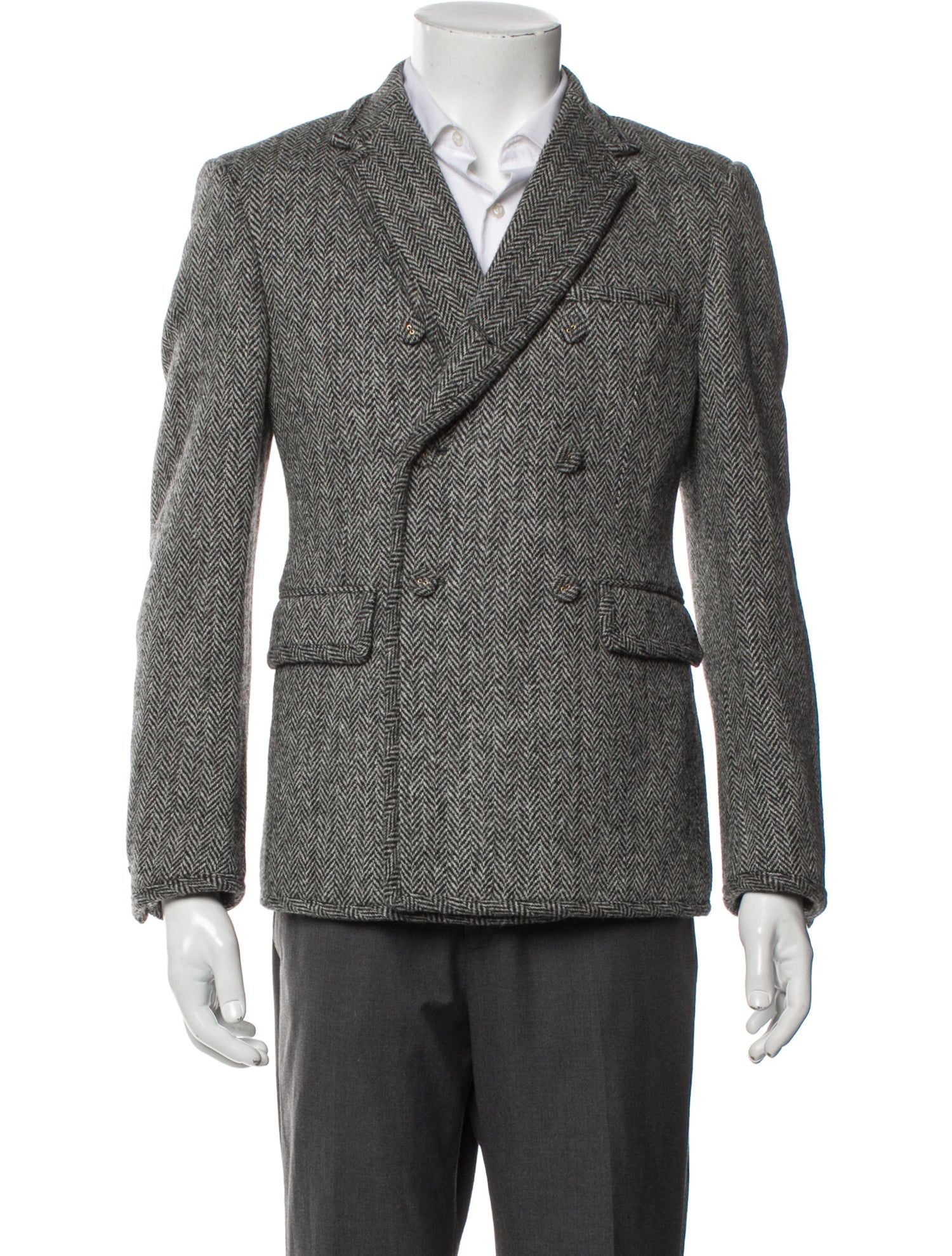 Thom Browne Wool Tweed Pattern Sport Coat