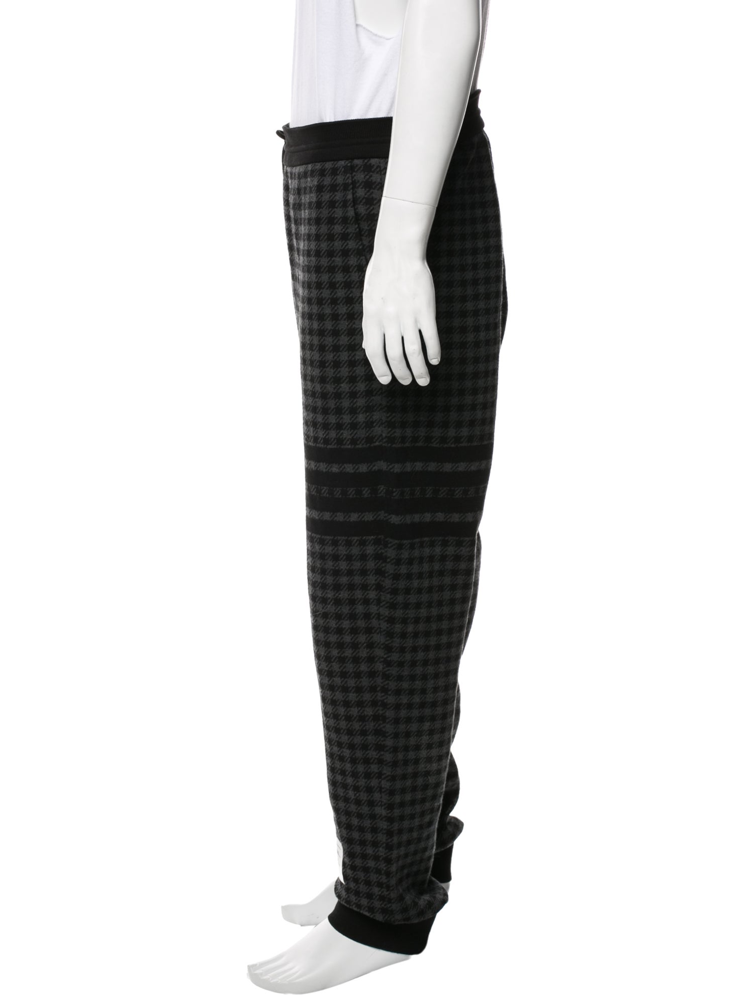 Thom Browne Plaid Print Lounge Bottoms