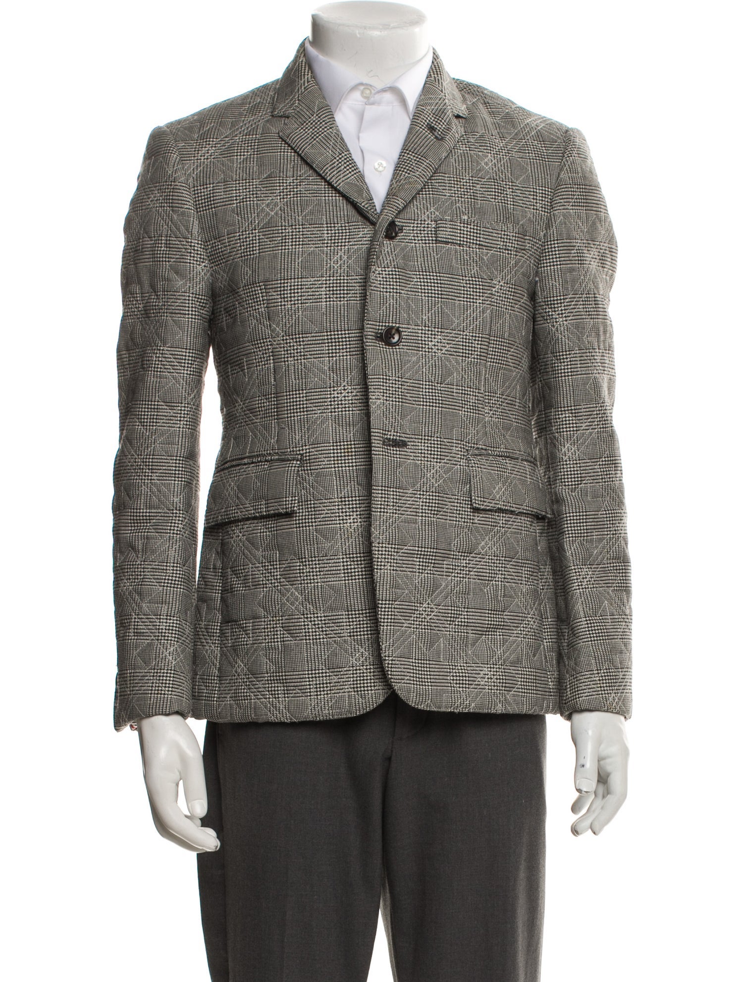 Thom Browne Prince Of Wales Wool Blazer