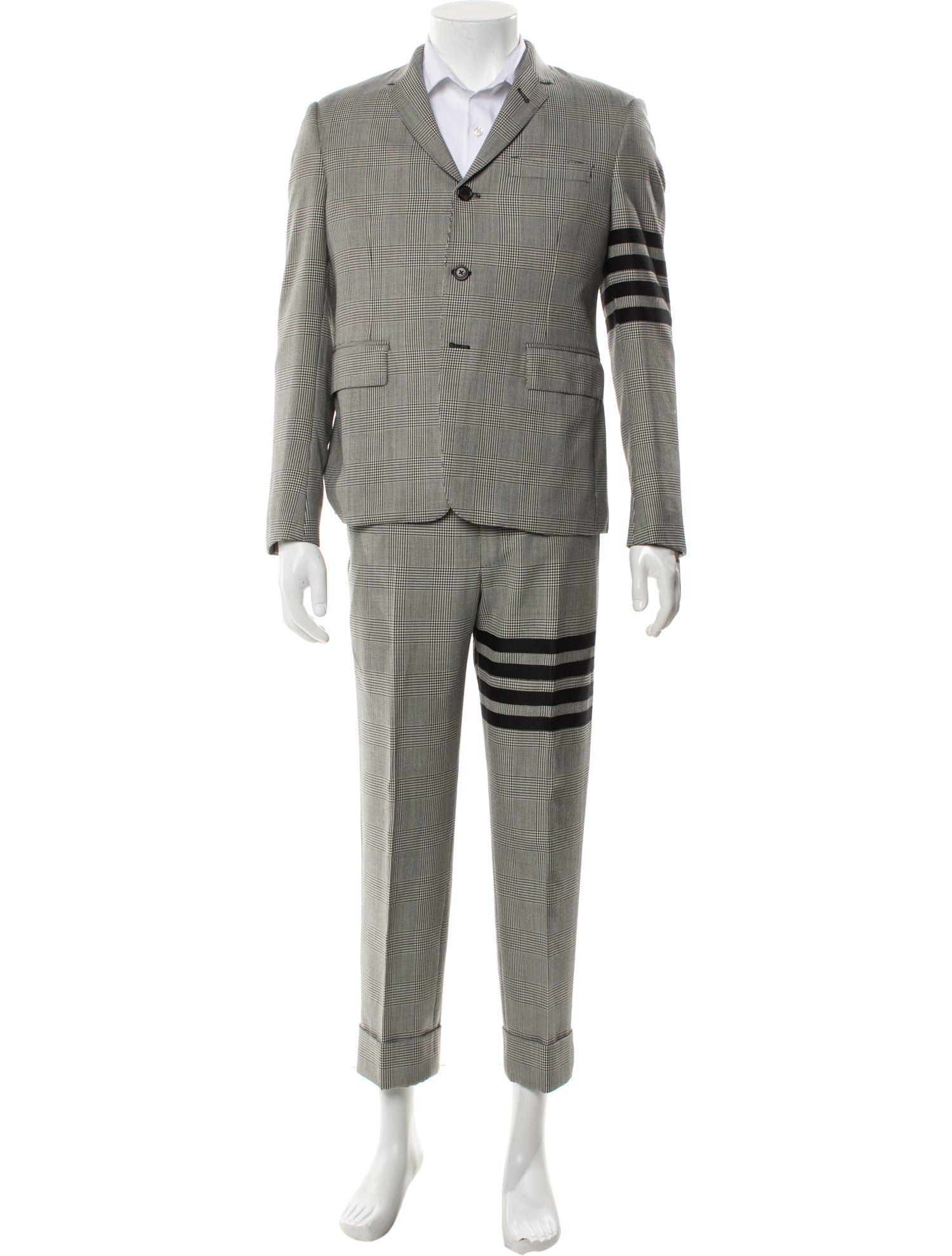 Thom Browne 4-Bar Wool Two-Piece Blazer