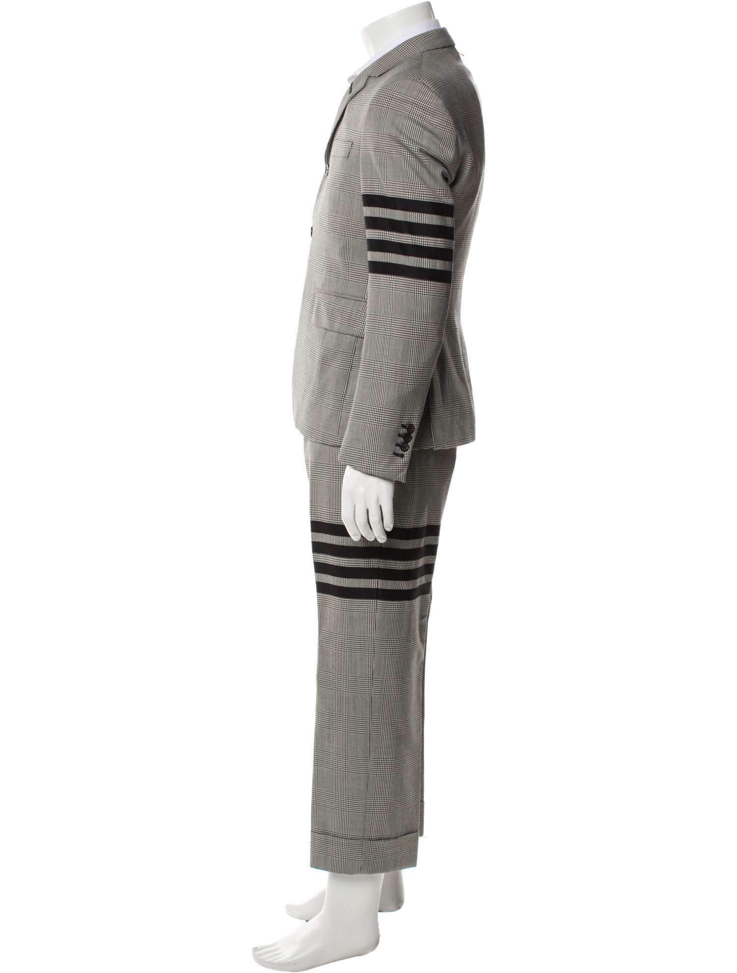 Thom Browne 4-Bar Wool Two-Piece Blazer