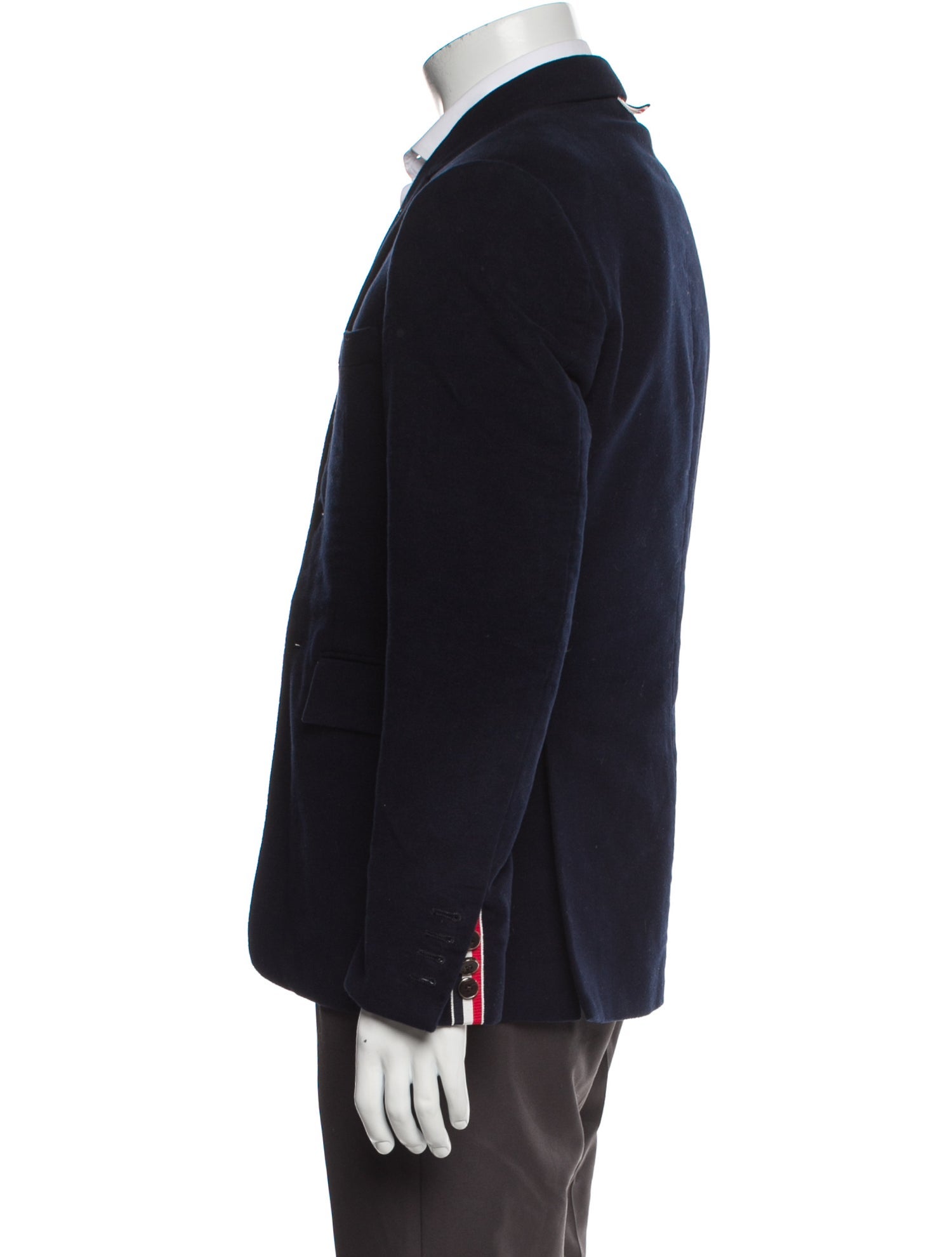 Thom Browne Vintage Grosgrain Trim Blazer