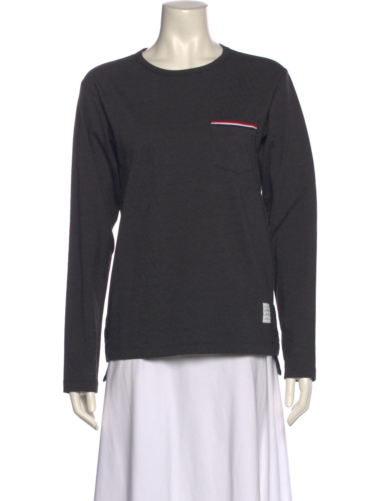 Thom Browne Crew Neck Long Sleeve T-Shirt