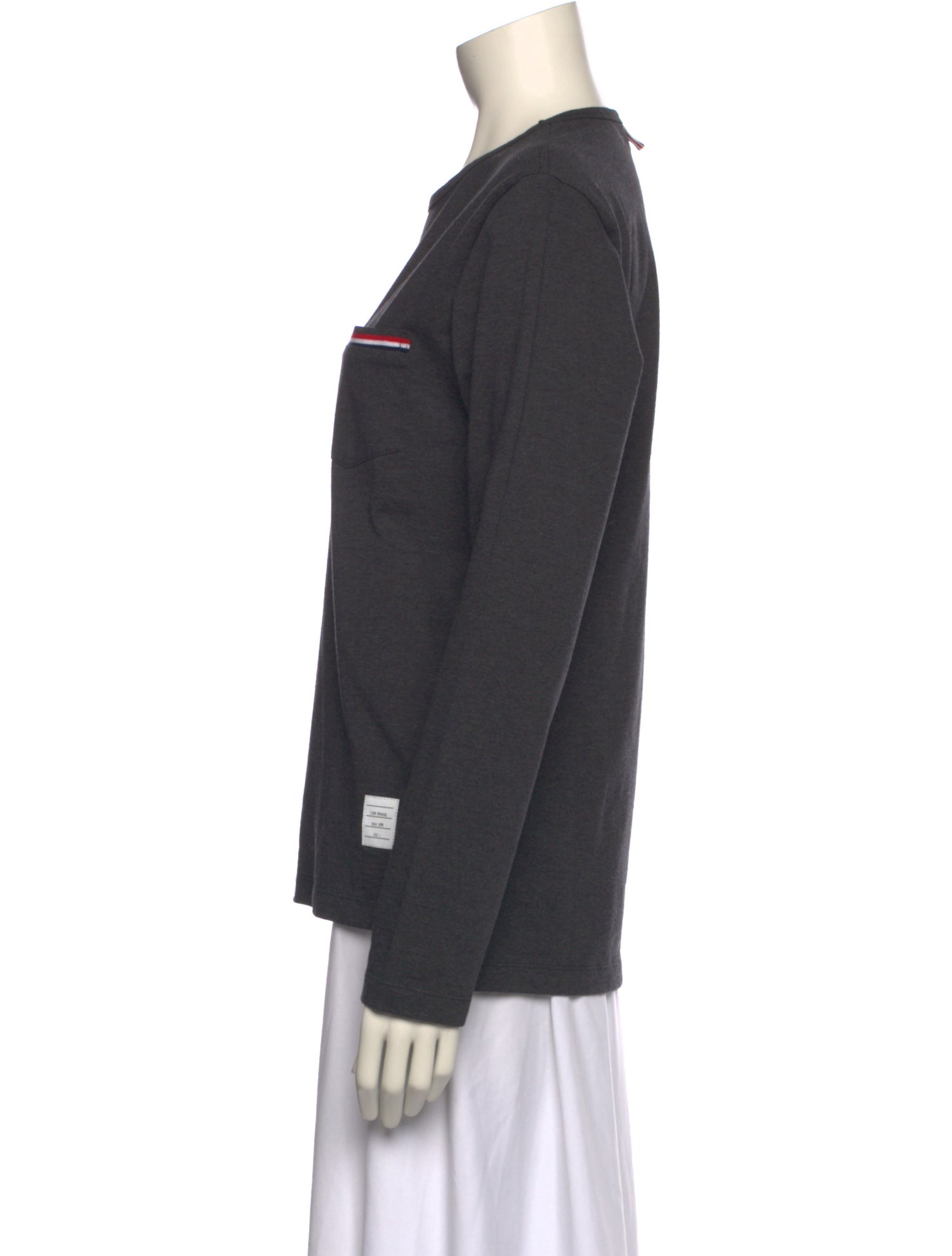 Thom Browne Crew Neck Long Sleeve T-Shirt