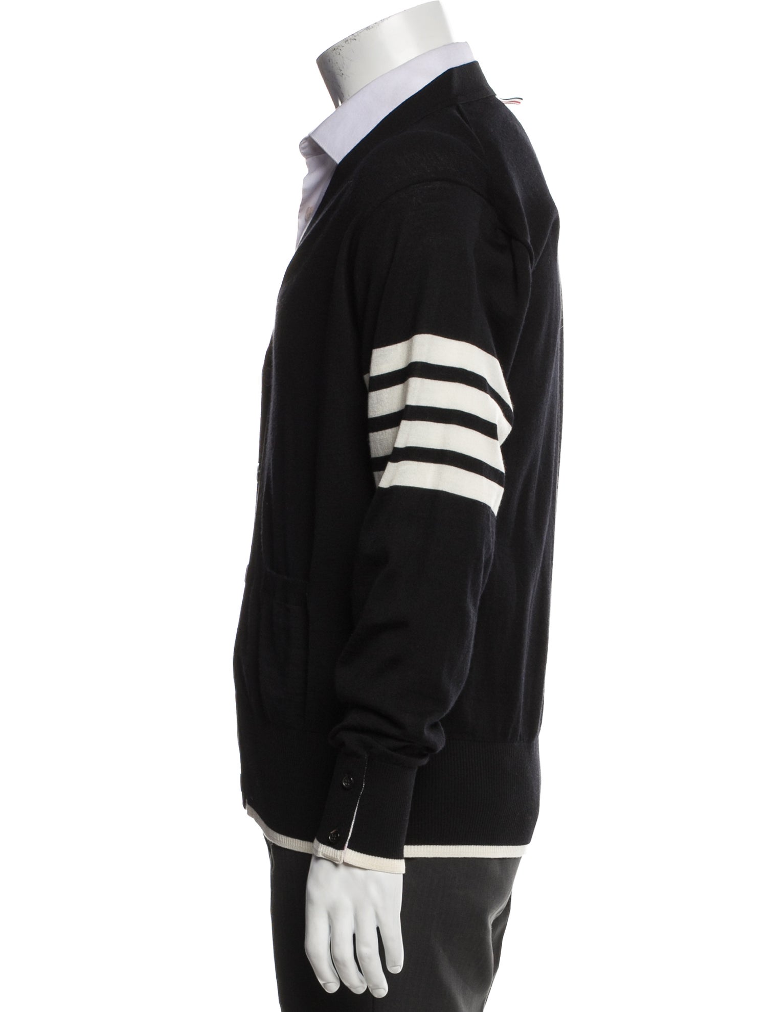 Thom Browne 4-Bar Virgin Wool Cardigan