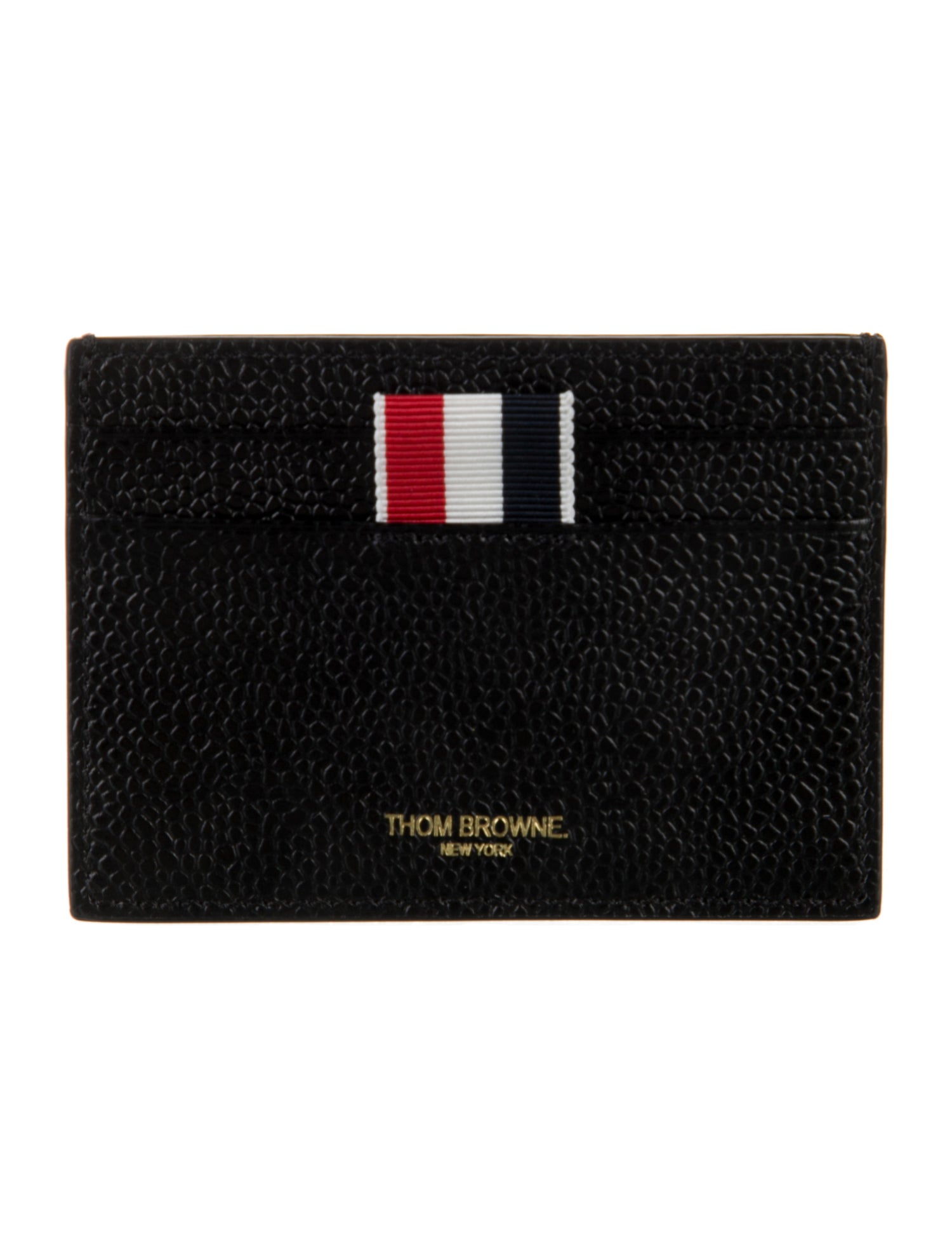 Thom Browne Leather Printed Card Holder w/ Tags