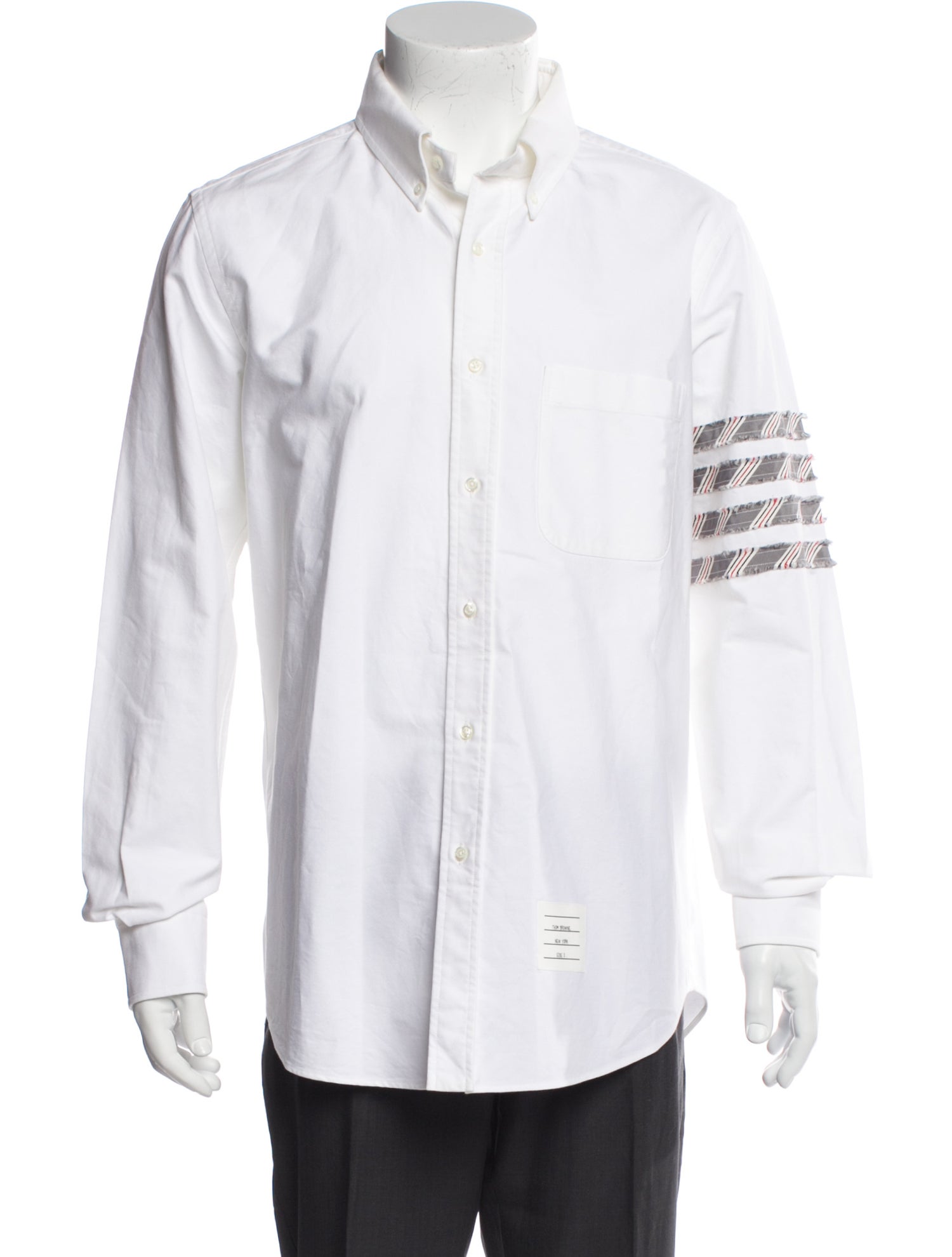 Thom Browne 4 Bar Graphic Print Dress Shirt