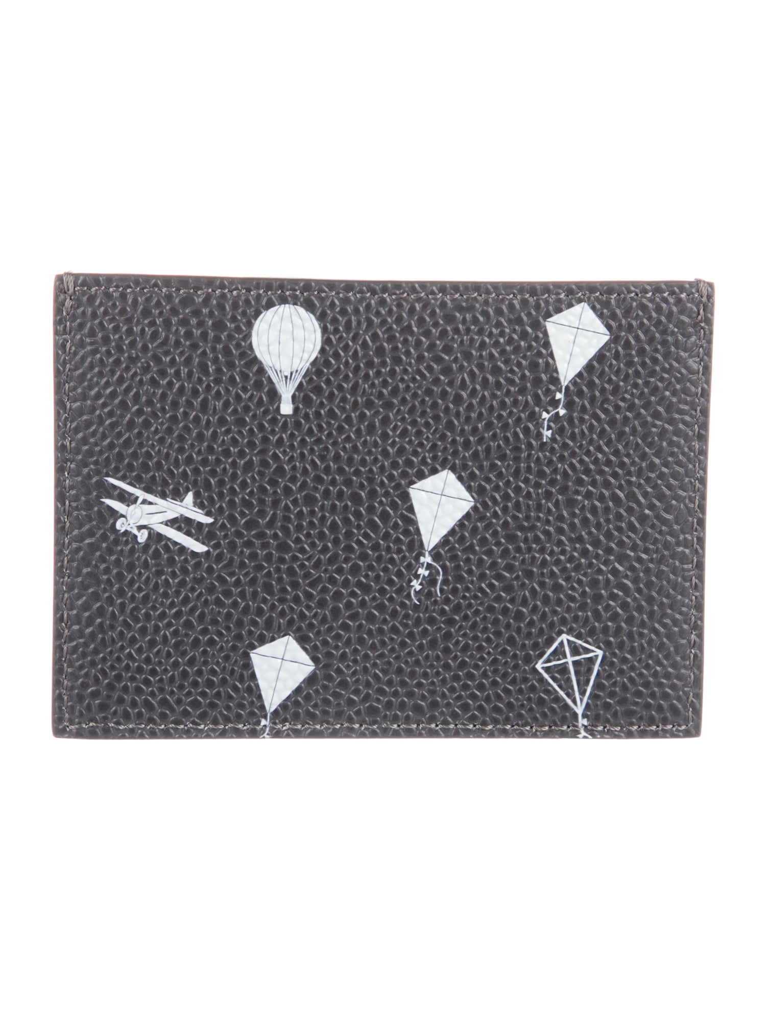 Thom Browne Leather Printed Card Holder