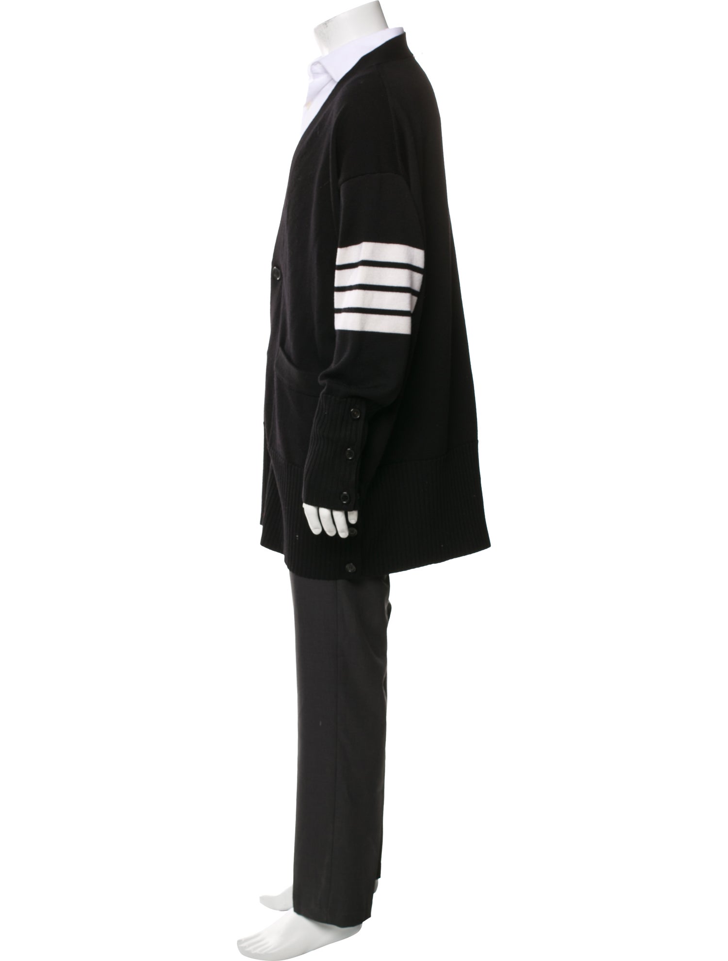 Thom Browne 4 Bar Merino Wool Cardigan