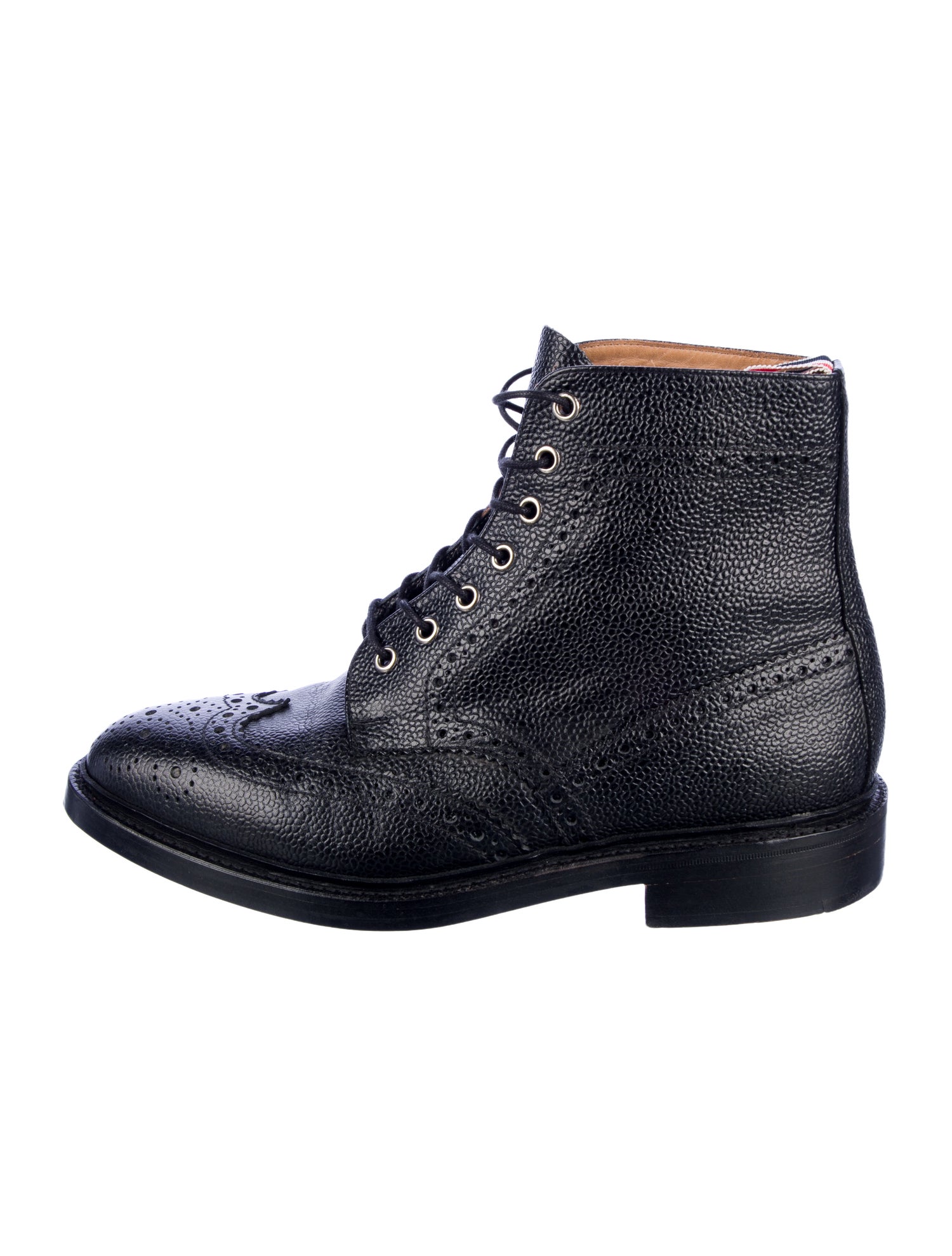 Thom Browne Leather Combat Boots