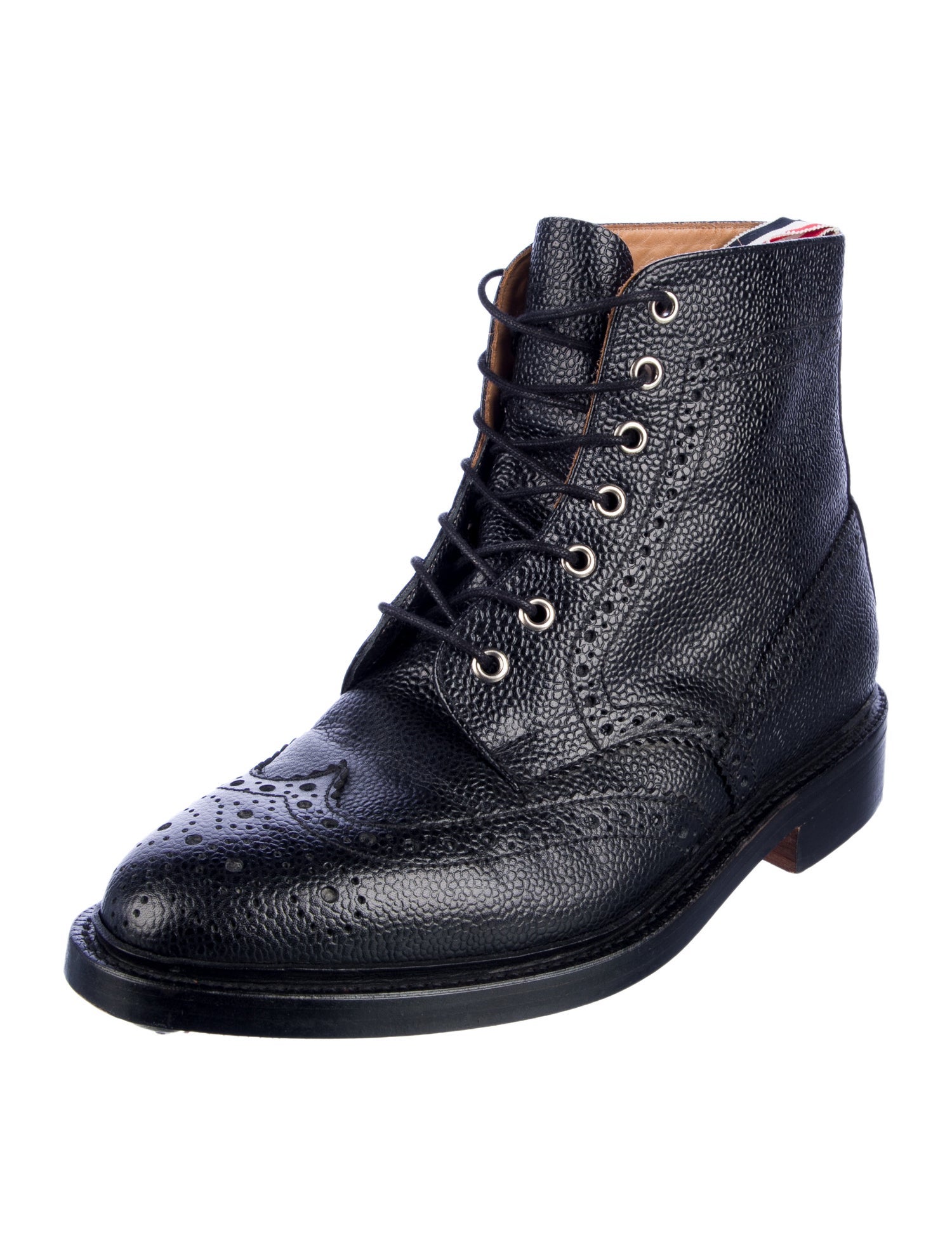 Thom Browne Leather Combat Boots