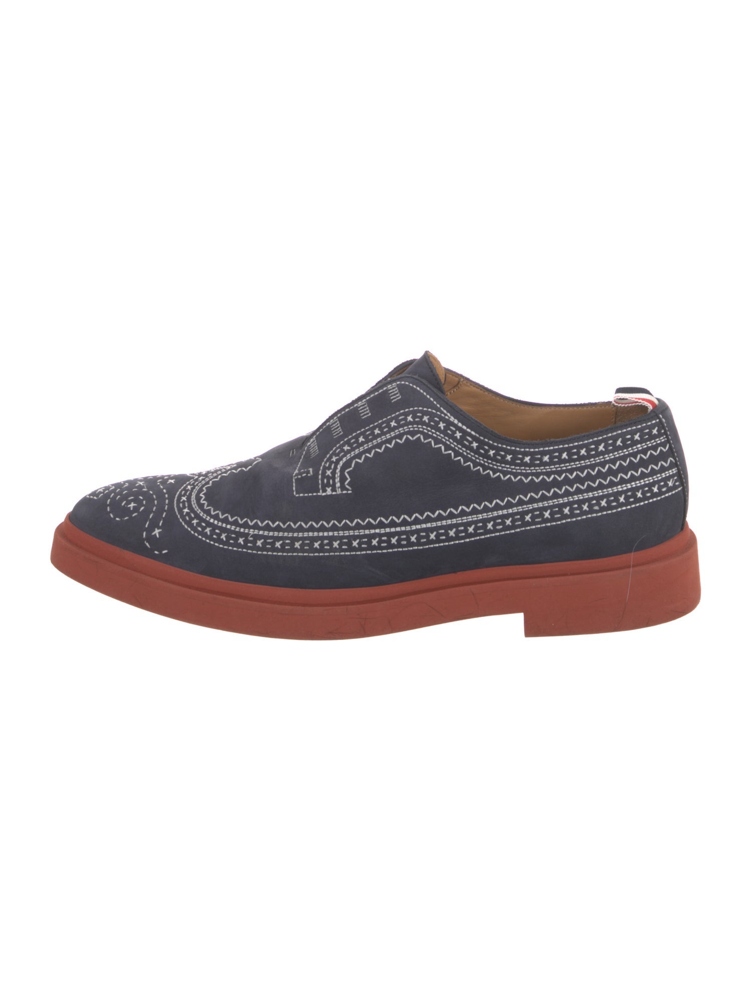 Thom Browne Suede Printed Loafers