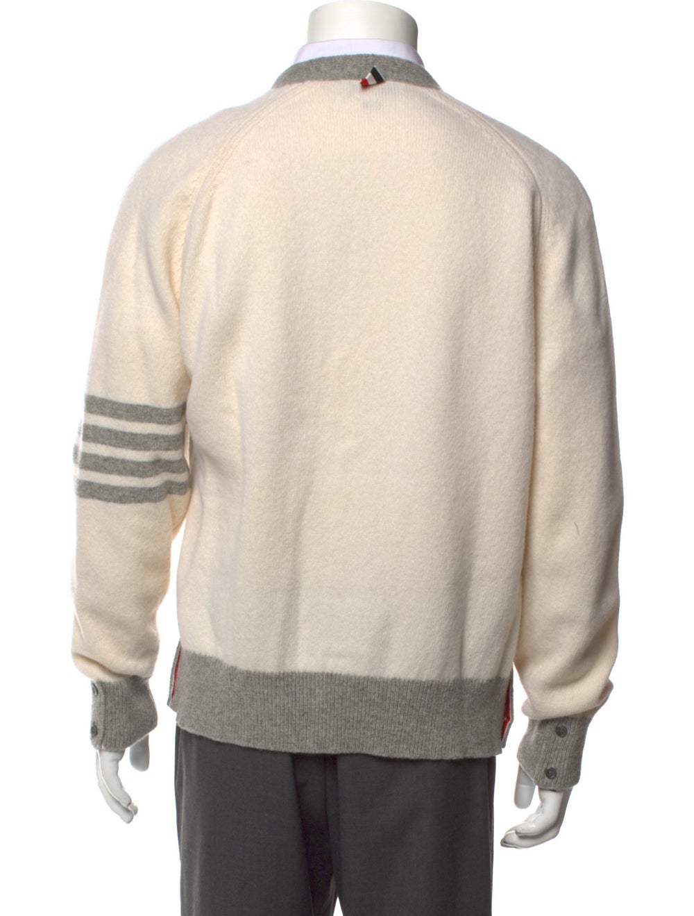 Thom Browne Wool Colorblock Pattern Cardigan - image 3