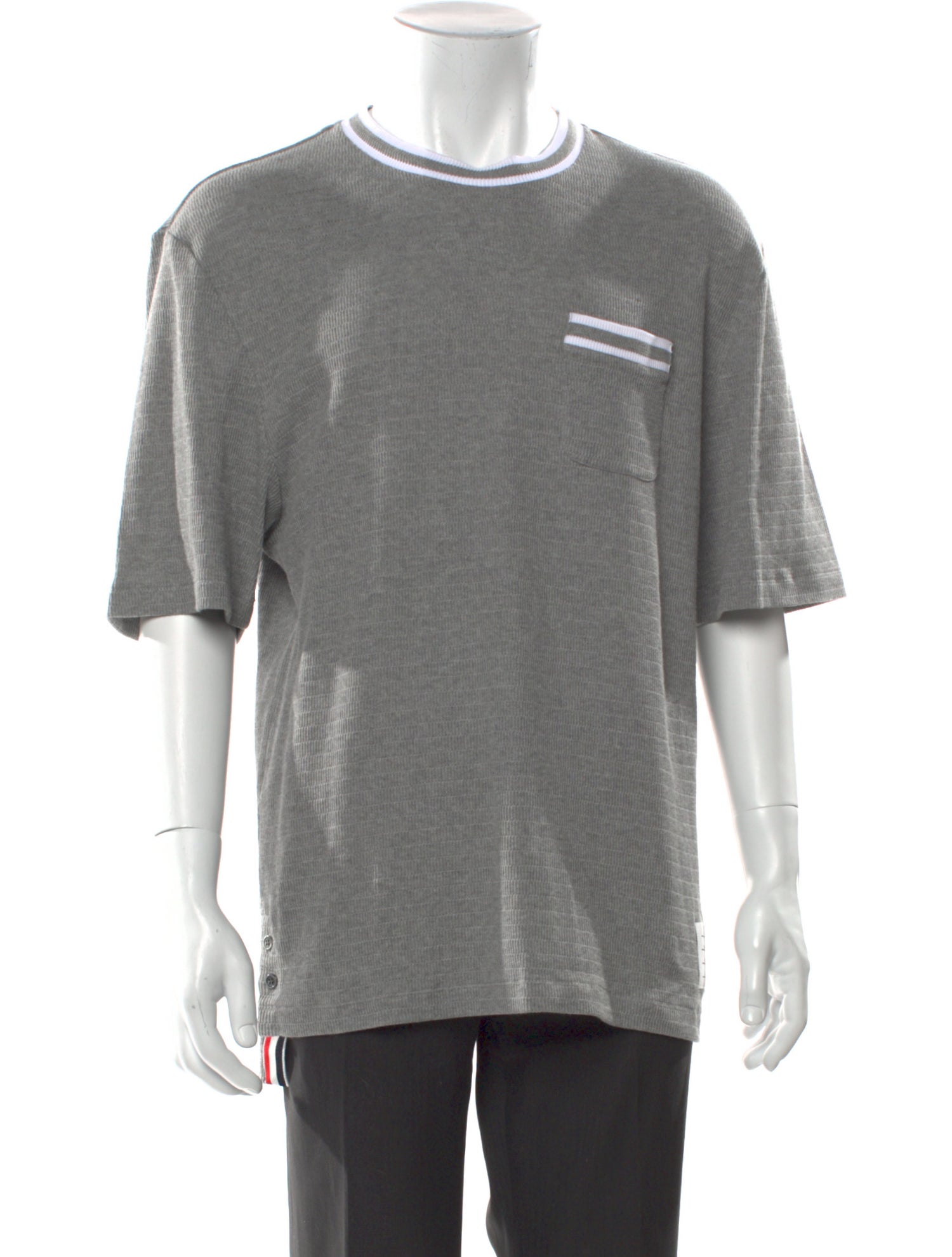 Thom Browne Graphic Print Crew Neck T-Shirt