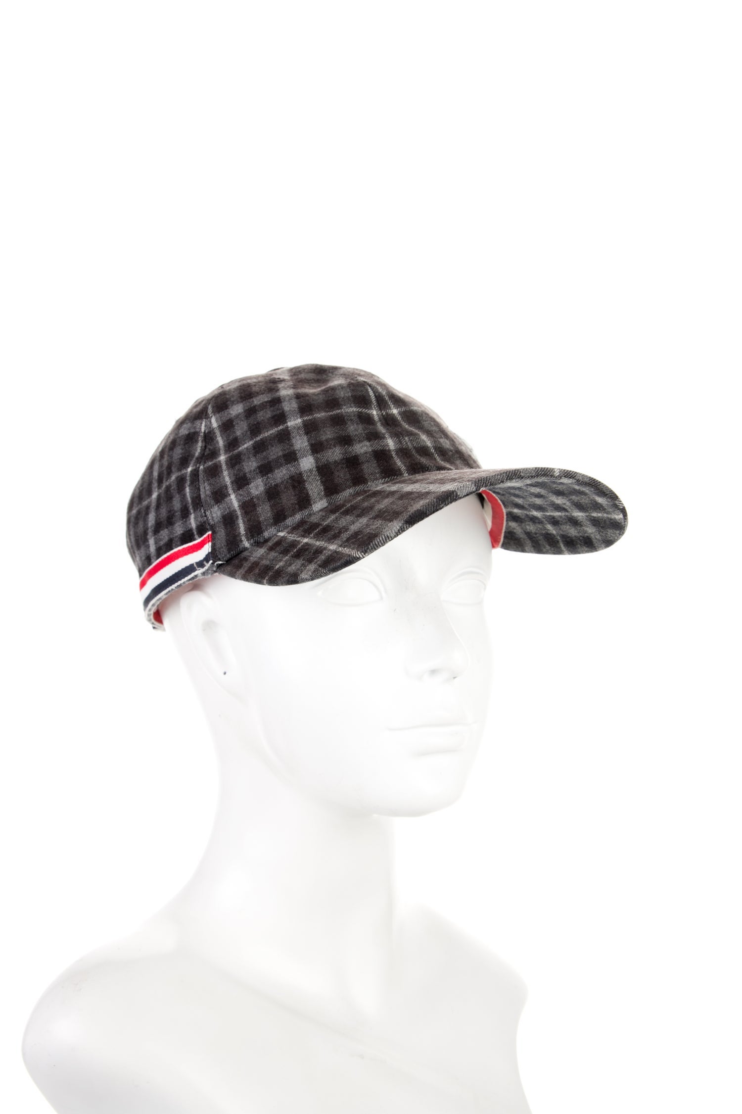Thom Browne Plaid Baseball Hat