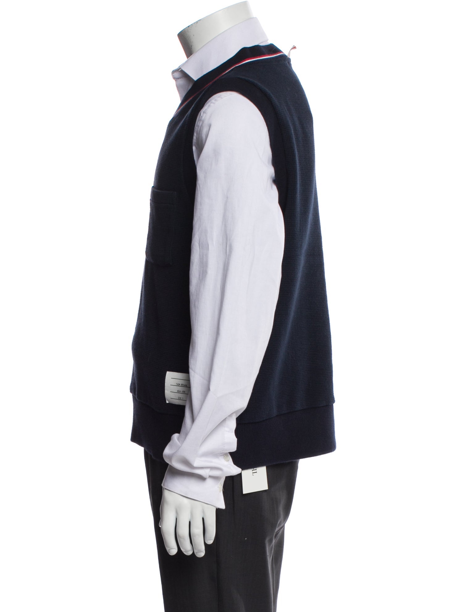 Thom Browne V-Neck Sleeveless Sweater Vest