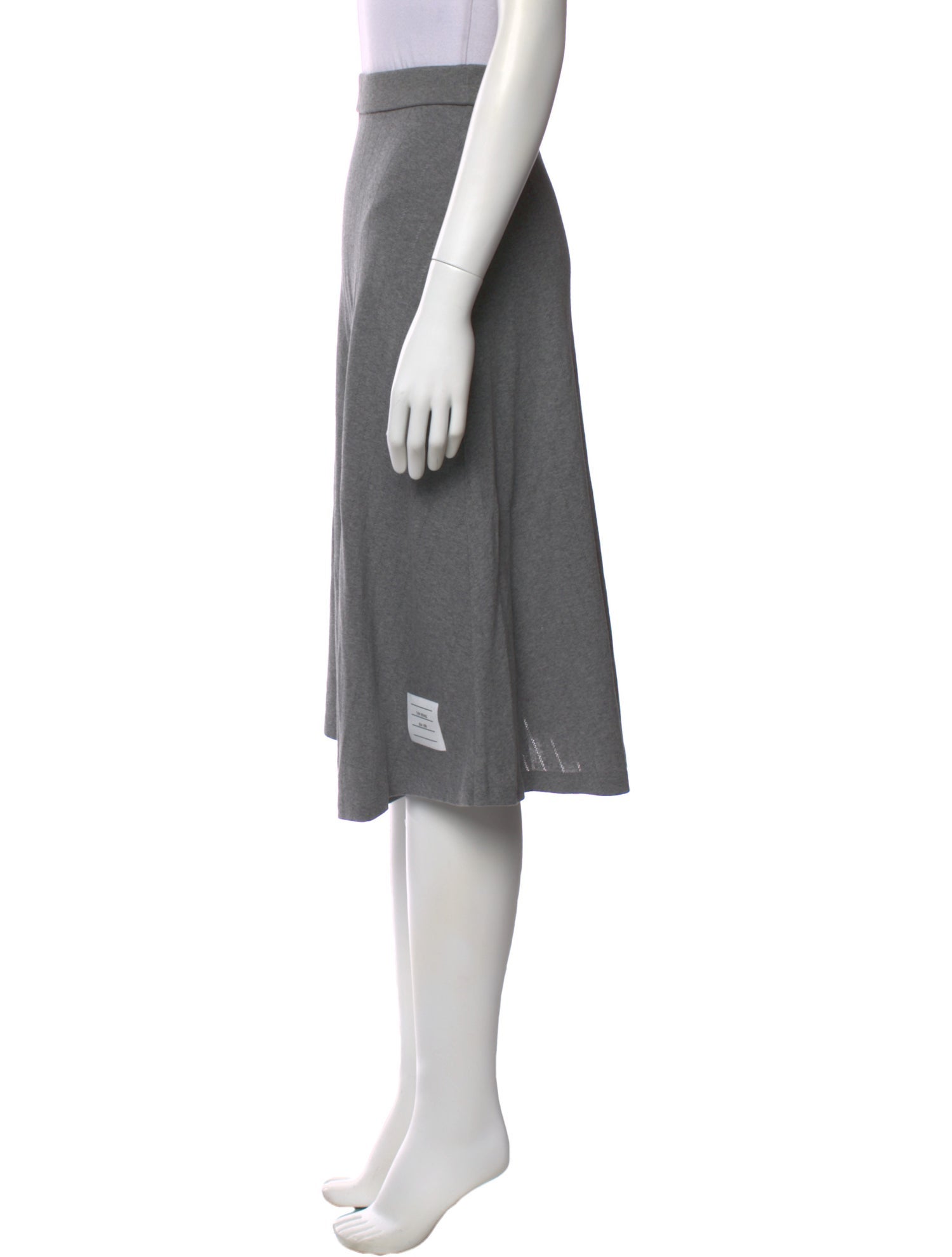 Thom Browne Grosgrain Trim Knee-Length Skirt
