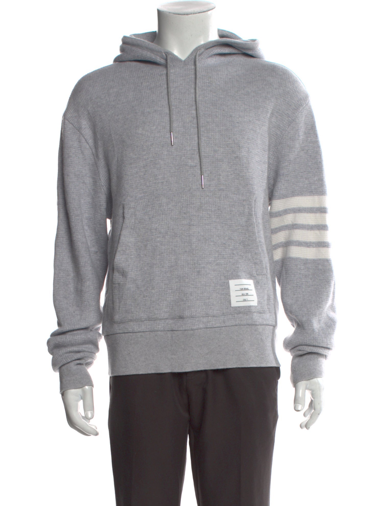 Thom Browne 4 Bar Stripe Wool Hoodie