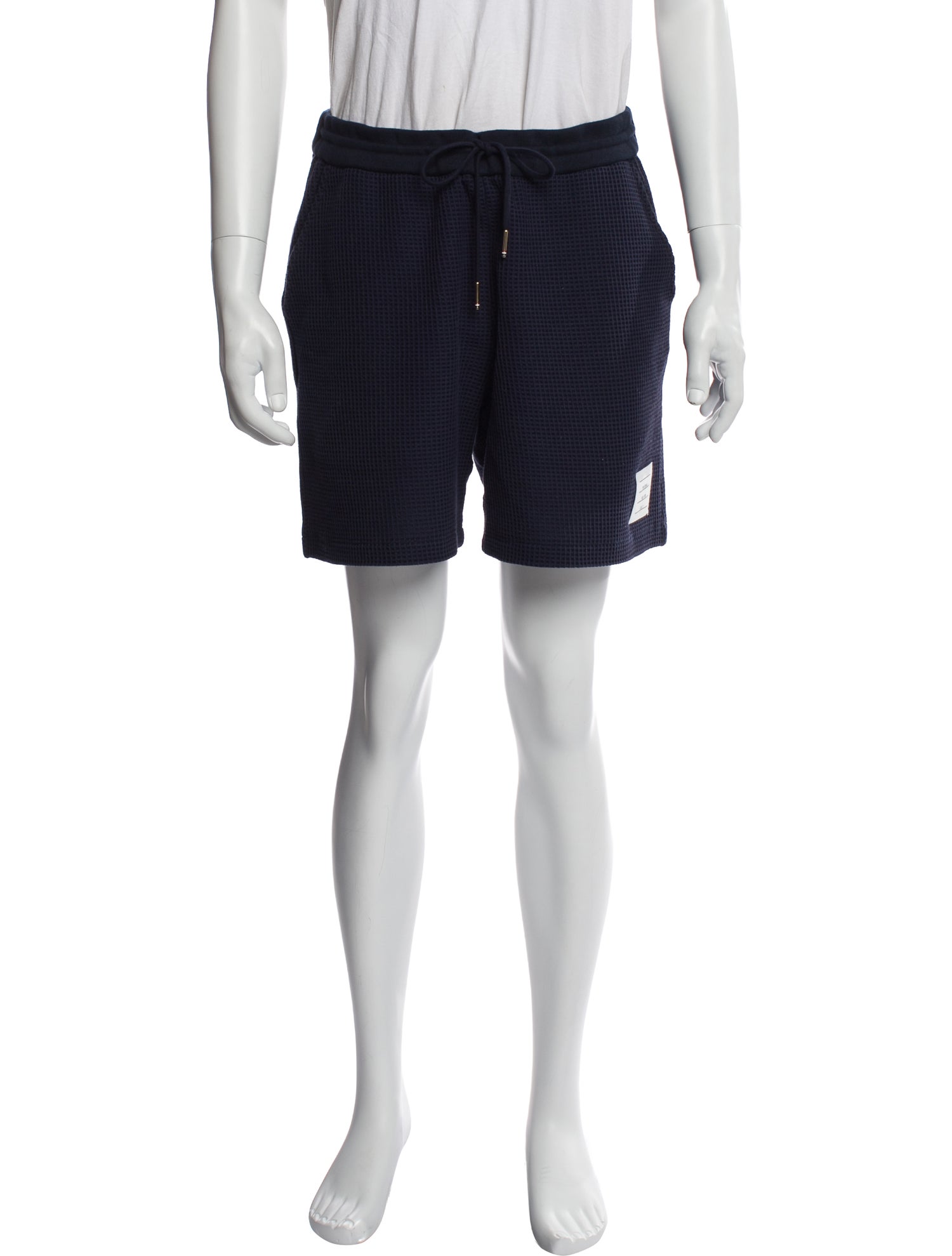 Thom Browne Plaid Print Jogger Shorts