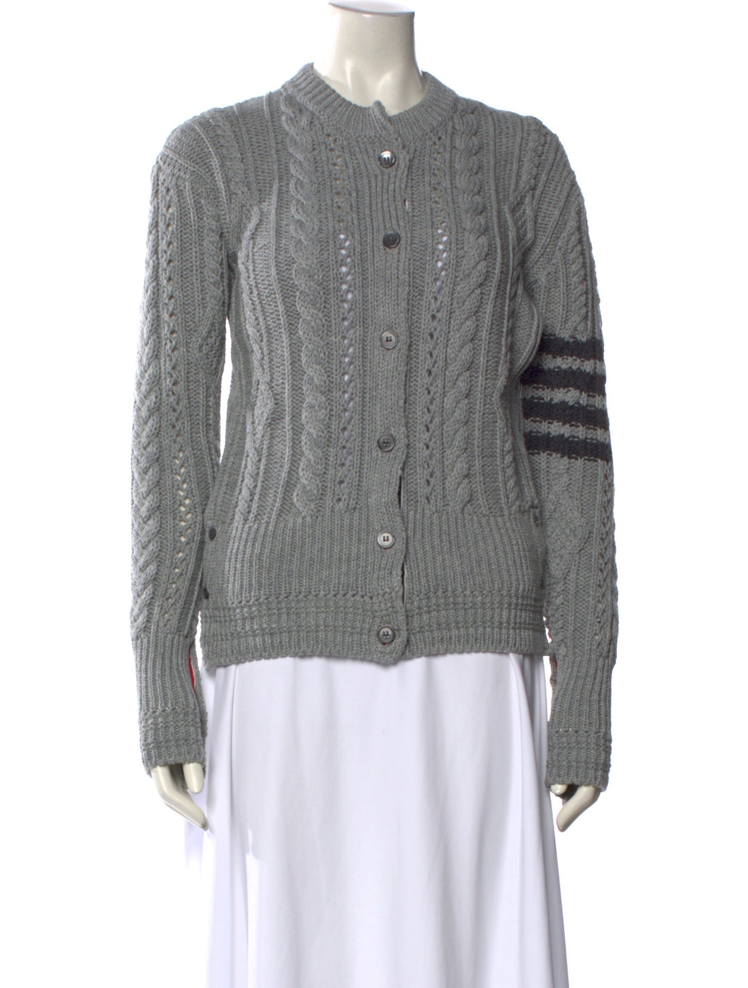 Thom Browne Merino Wool Crew Neck Sweater