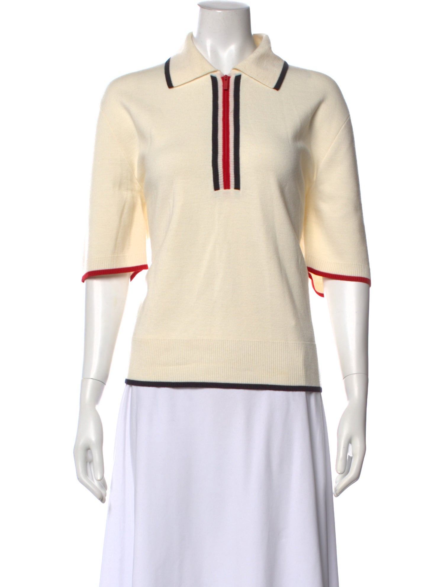 Thom Browne Virgin Wool Striped Polo